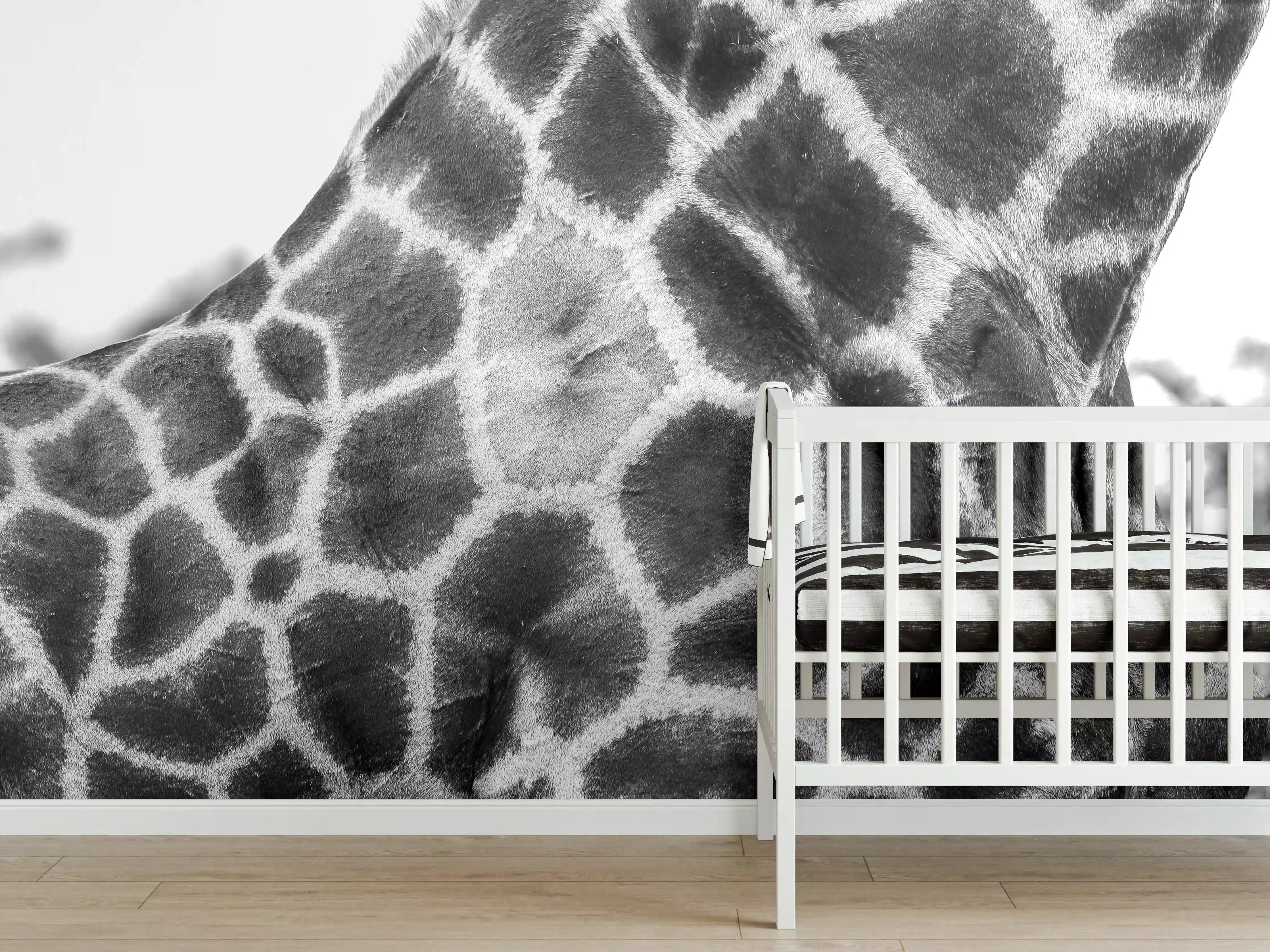 Babyzimmer Wandgestaltung - Giraffen Oberkörper