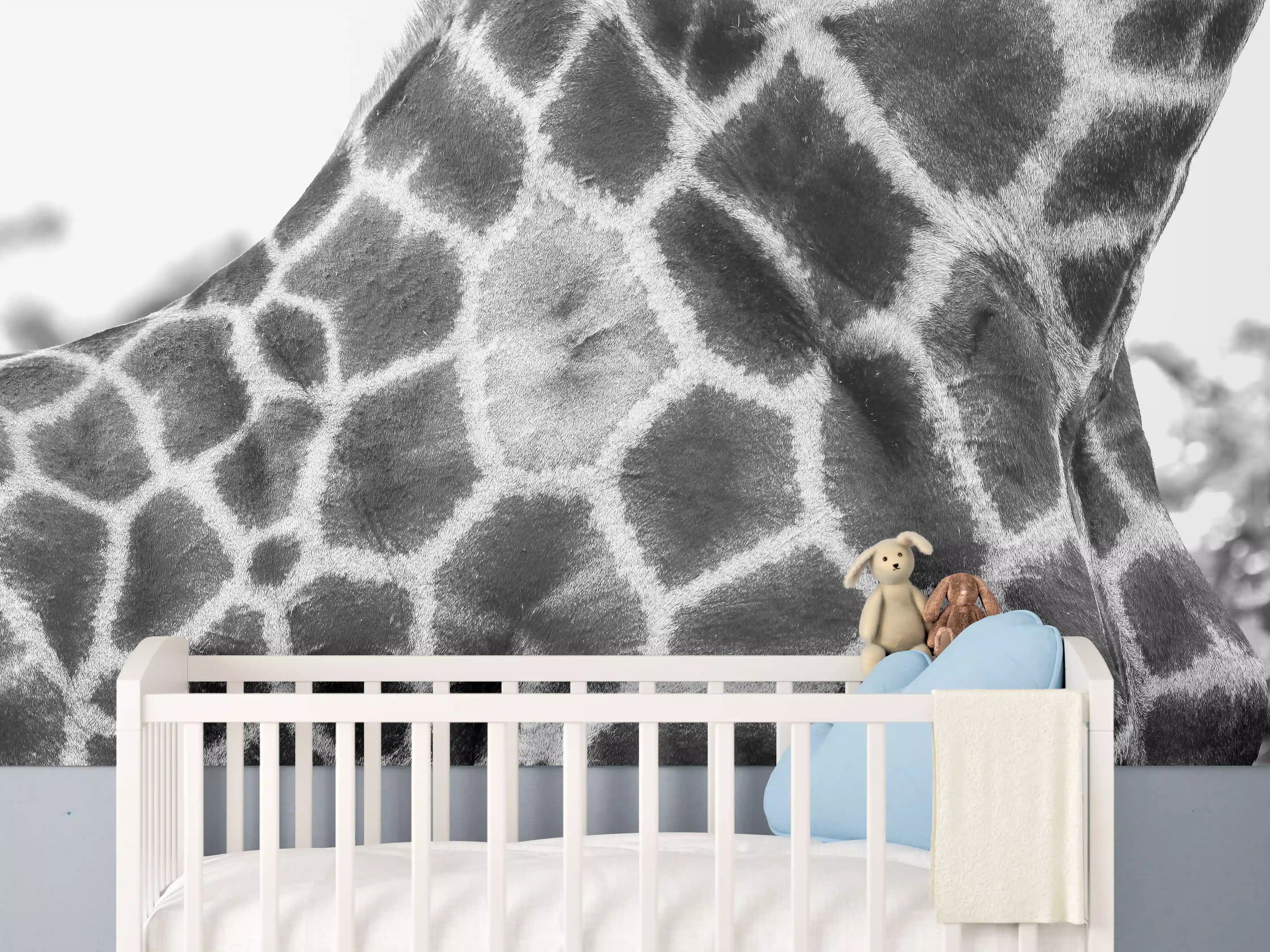 Babyzimmer Wandgestaltung - Giraffen Oberkörper