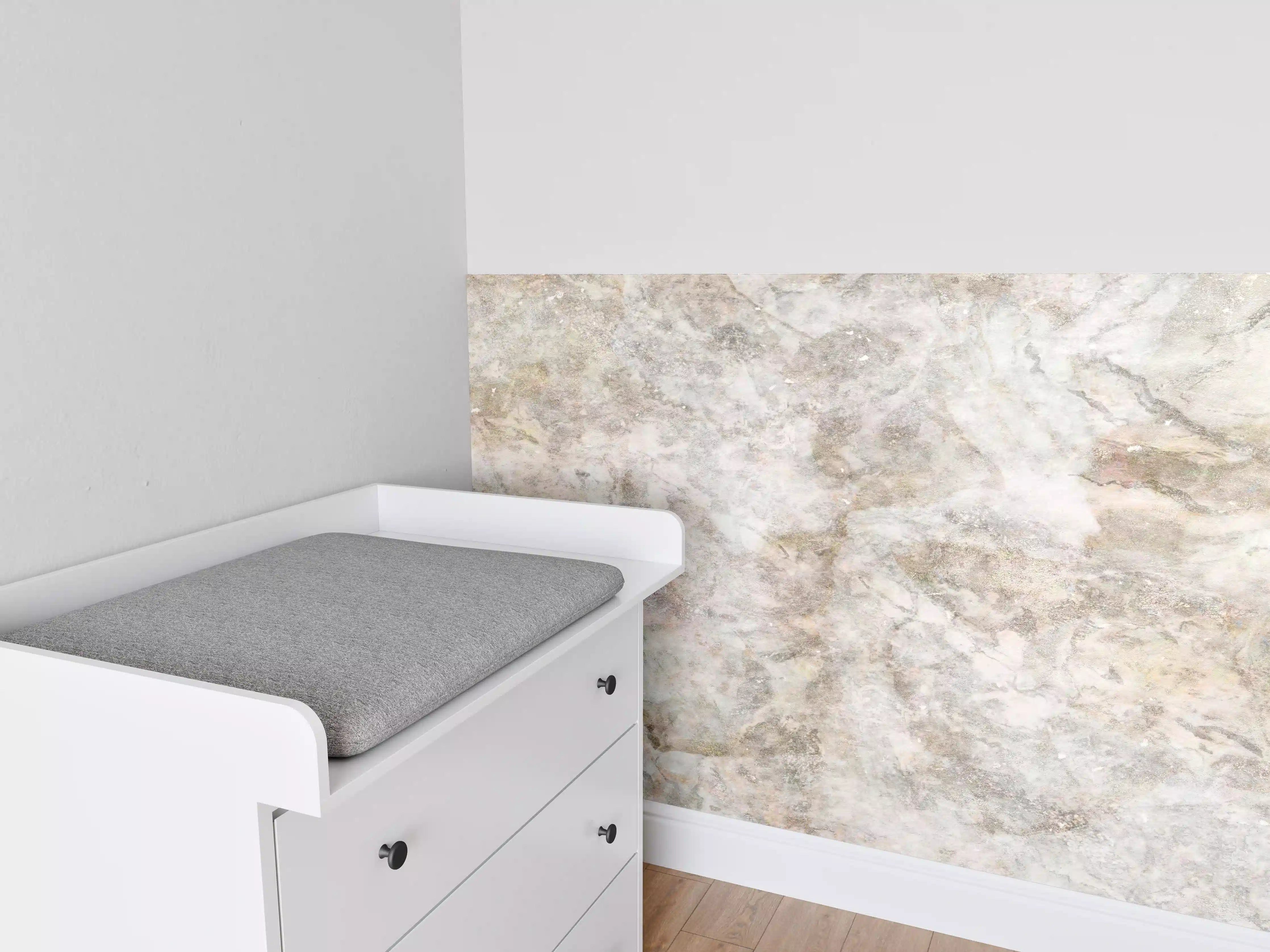 Babyzimmer Wandgestaltung - Glänzende abstrakte Marmortextur