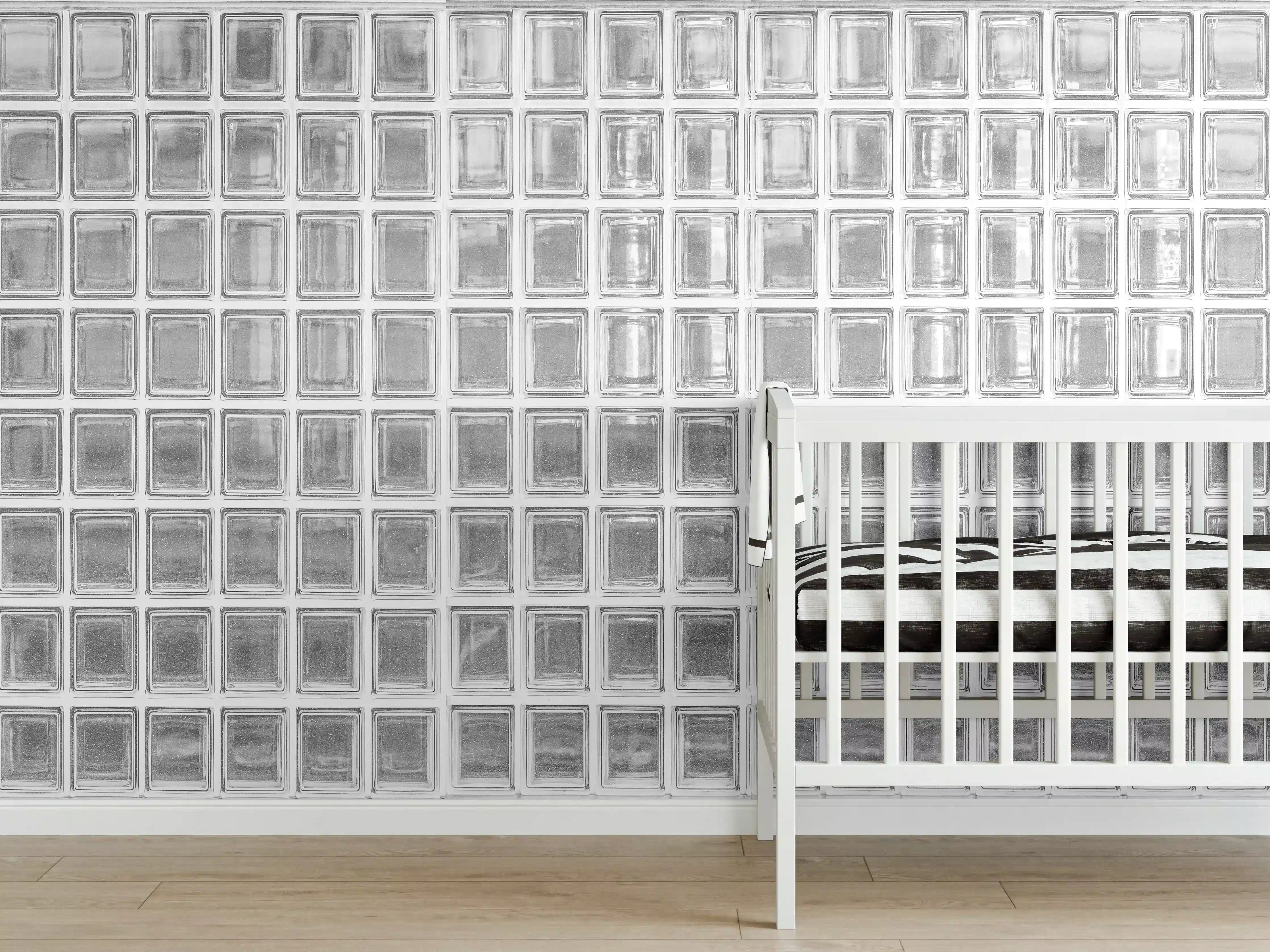Babyzimmer Wandgestaltung - Glaswand