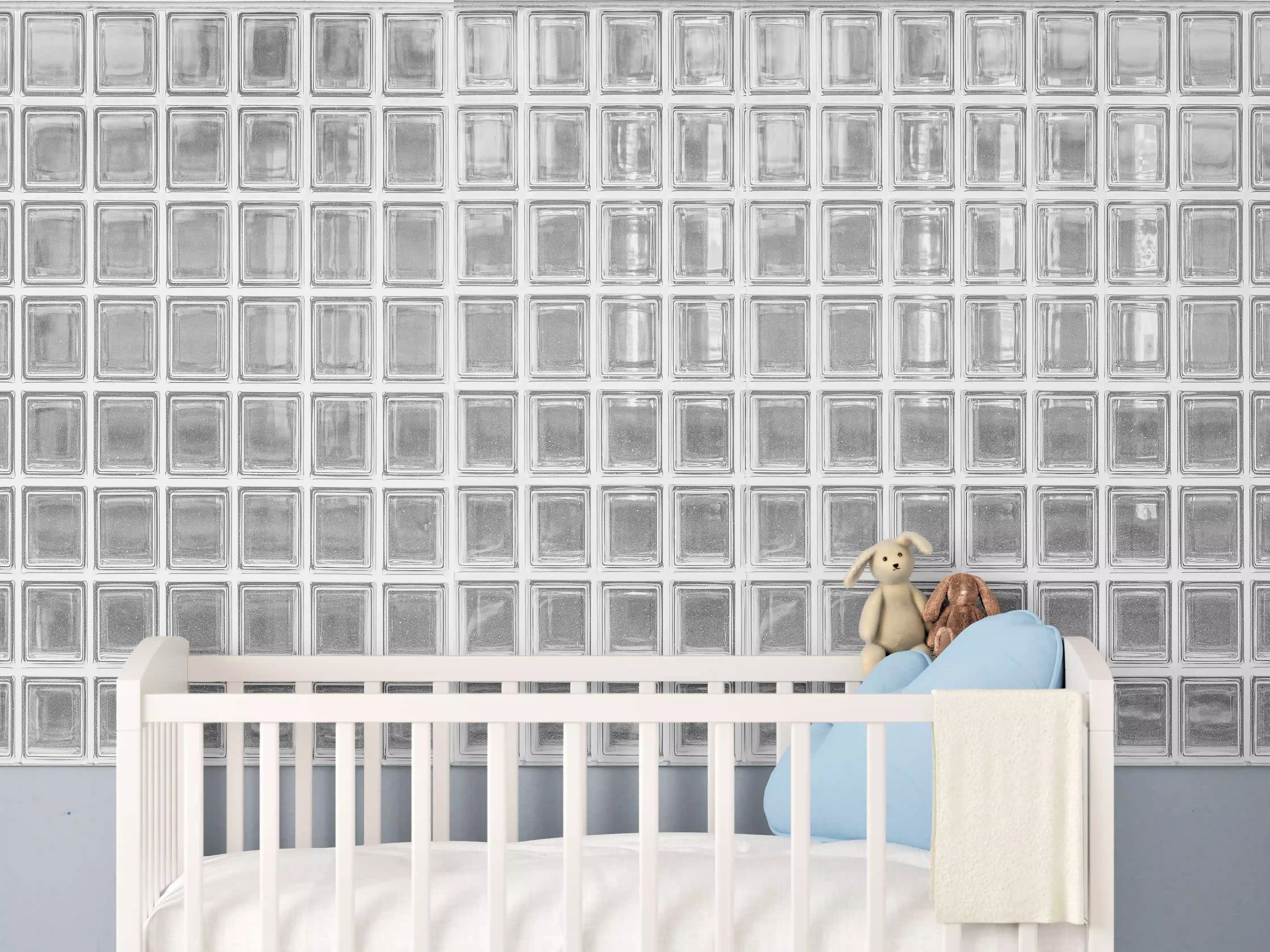 Babyzimmer Wandgestaltung - Glaswand