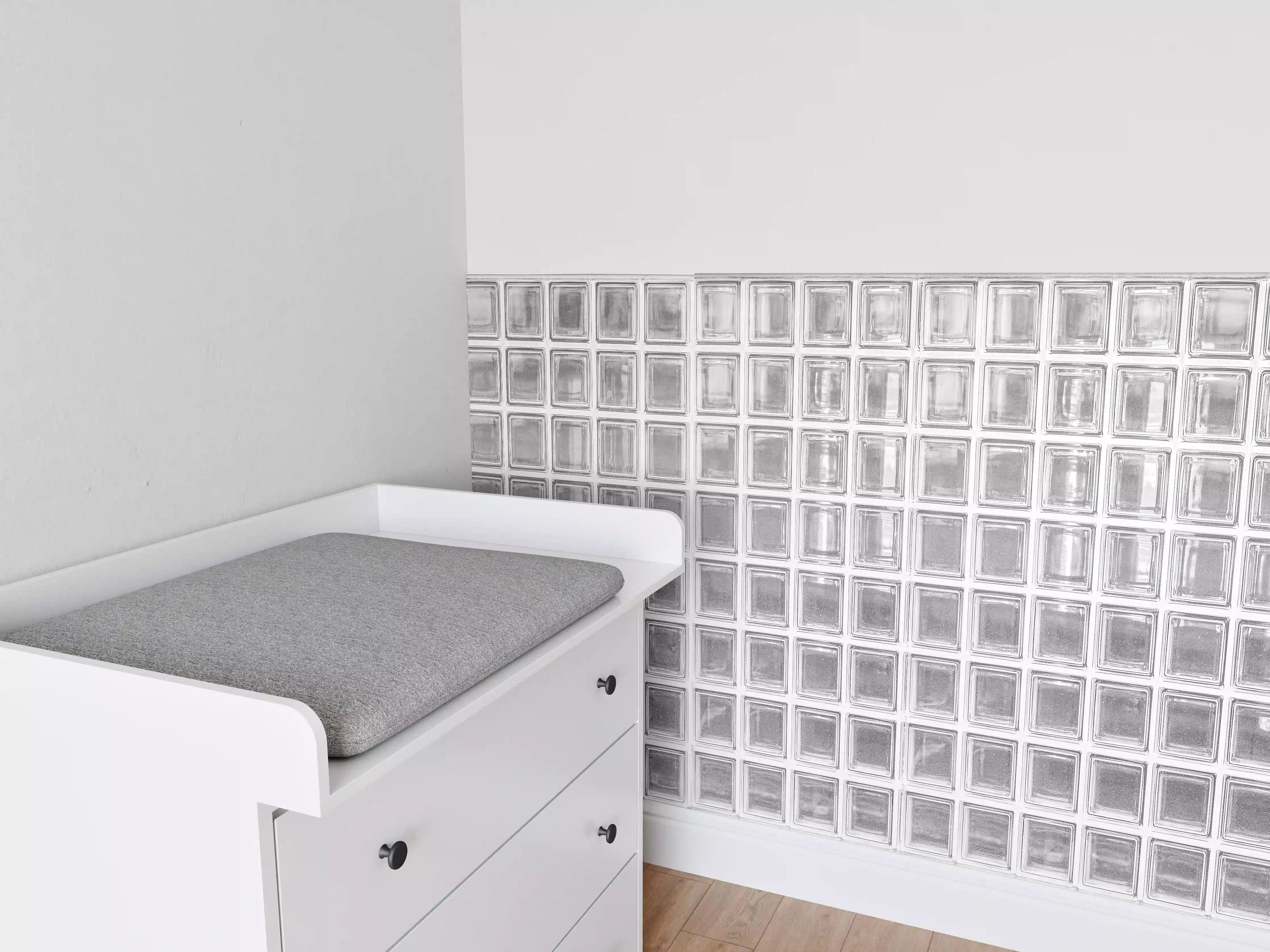 Babyzimmer Wandgestaltung - Glaswand