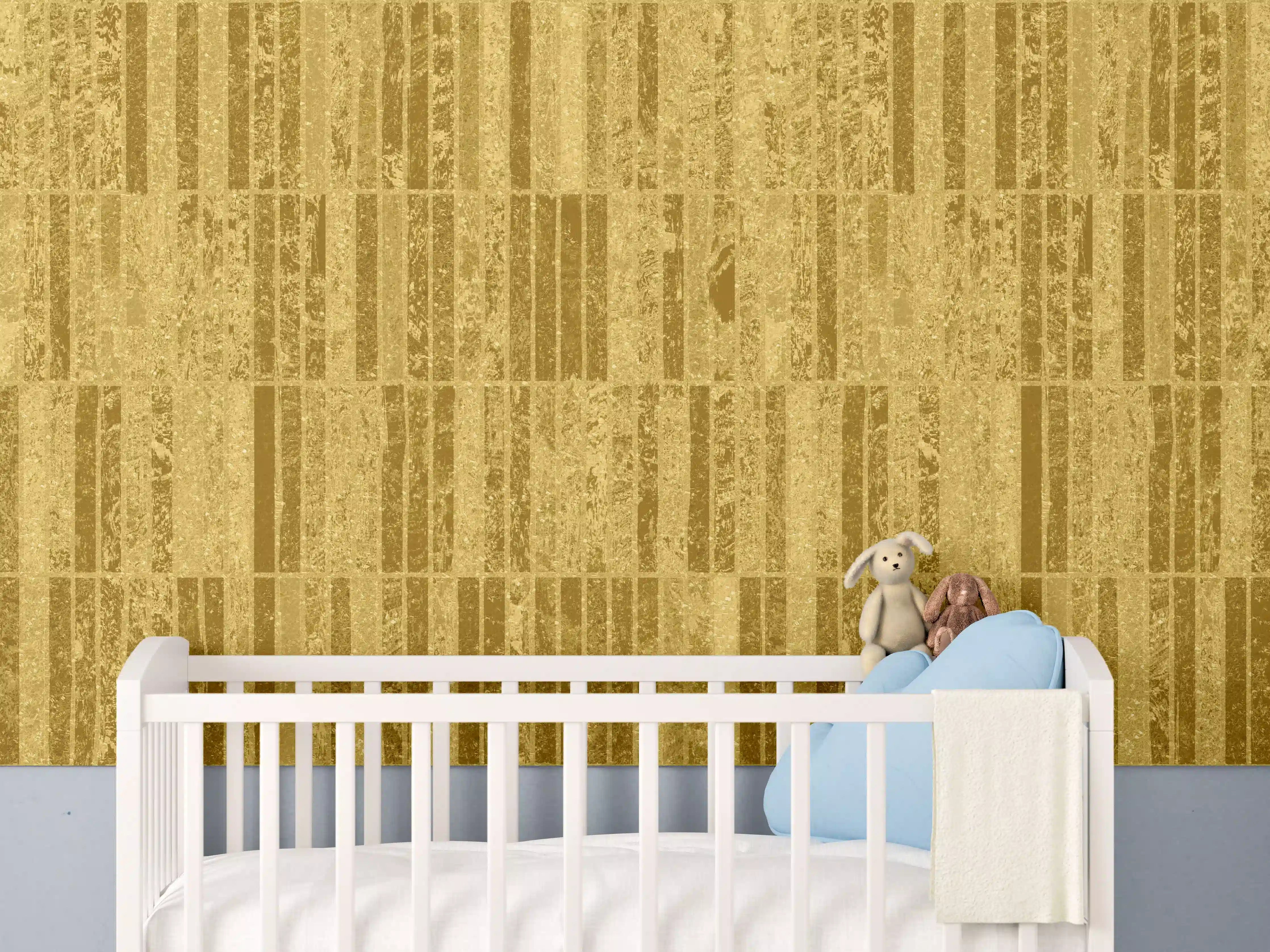 Babyzimmer Wandgestaltung - Glitzernde Gold Textur