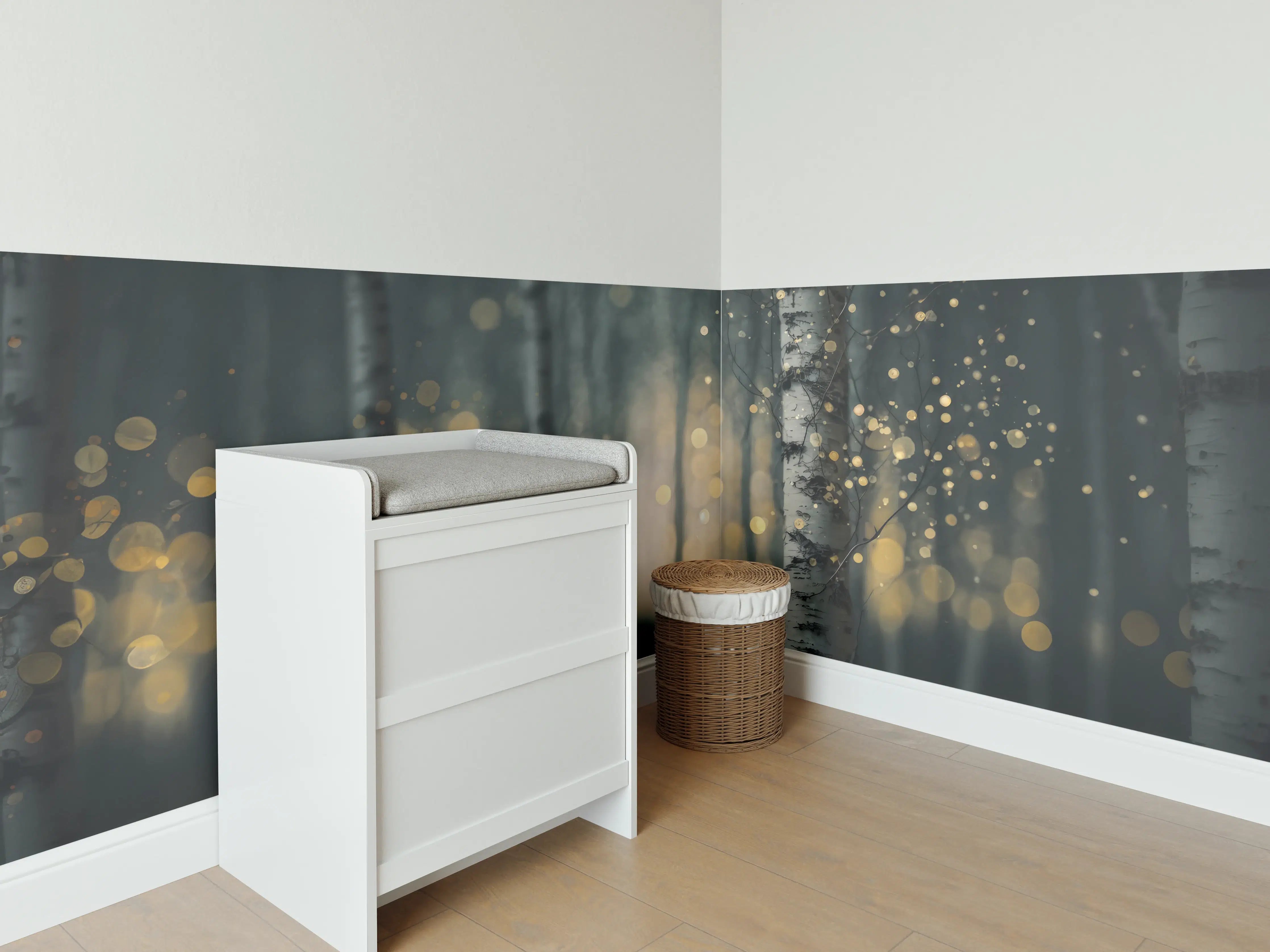 Babyzimmer Wandgestaltung - Glühender Magischer Wald