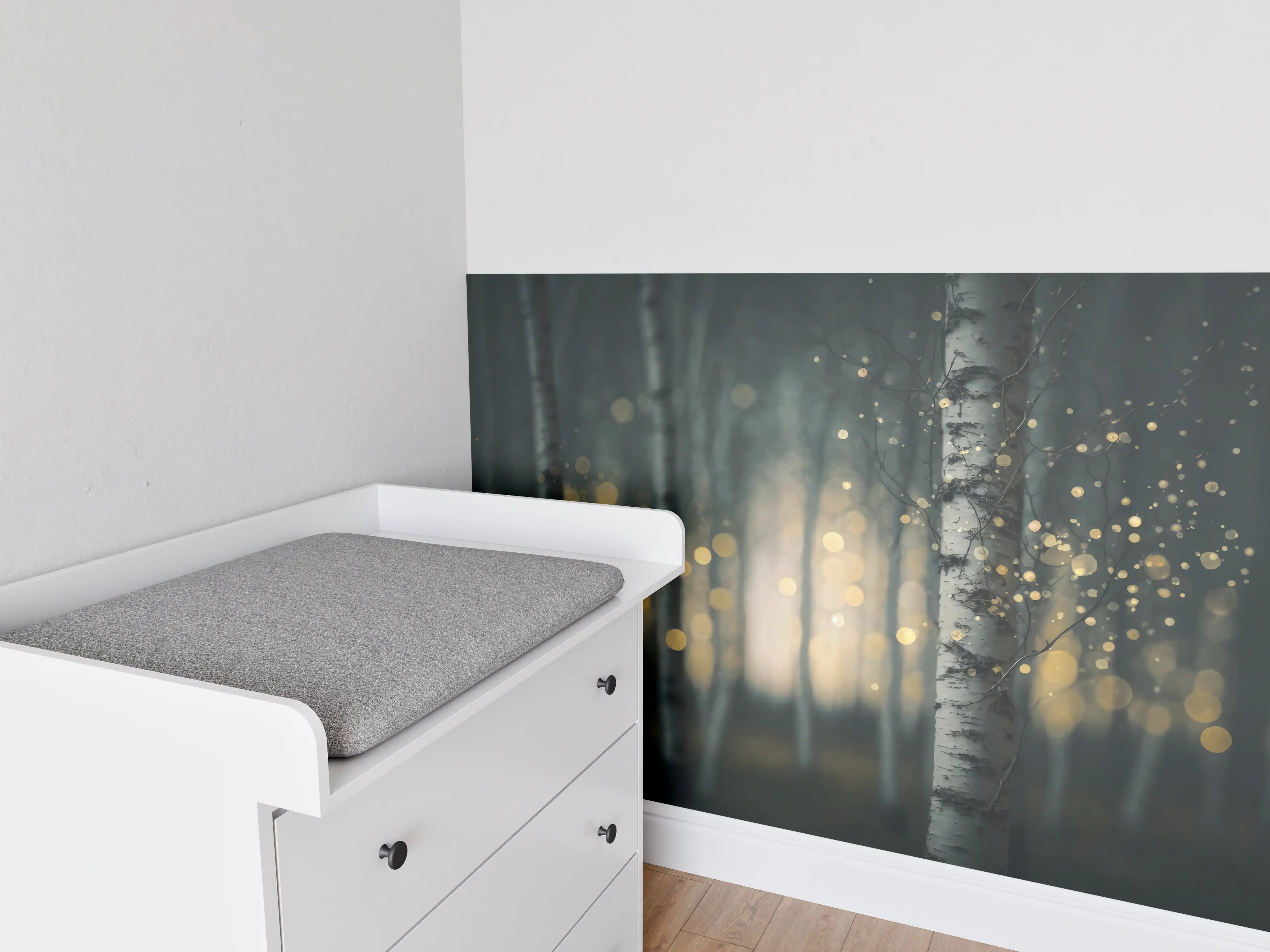Babyzimmer Wandgestaltung - Glühender Magischer Wald