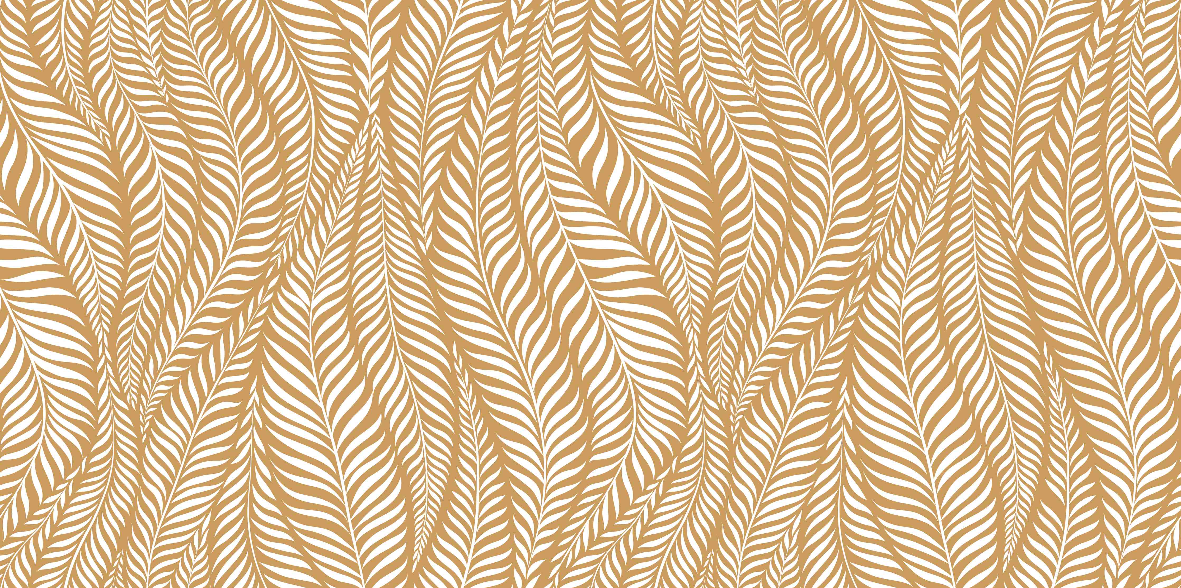 Babyzimmer Wandgestaltung-Goldene Blätter-Muster