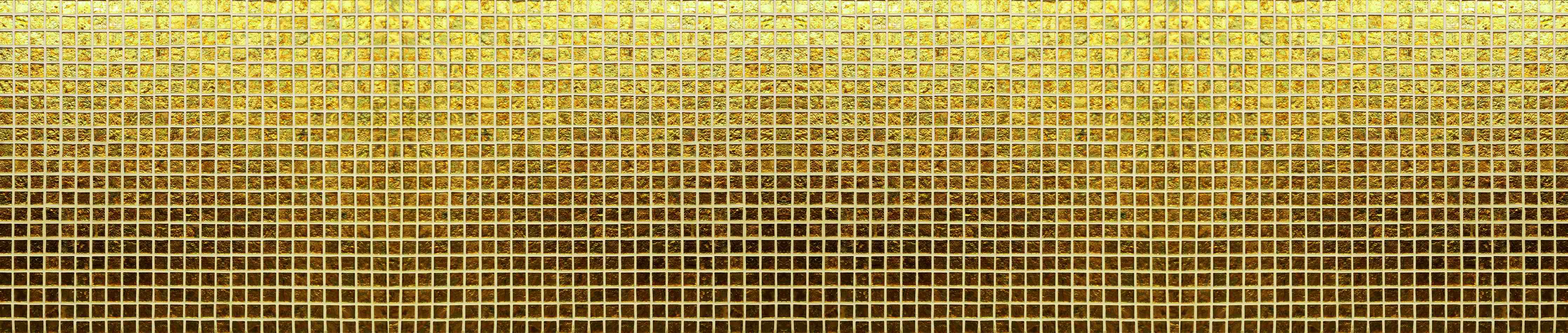 Babyzimmer Wandgestaltung-Goldmosaik mit Glanzeffekt