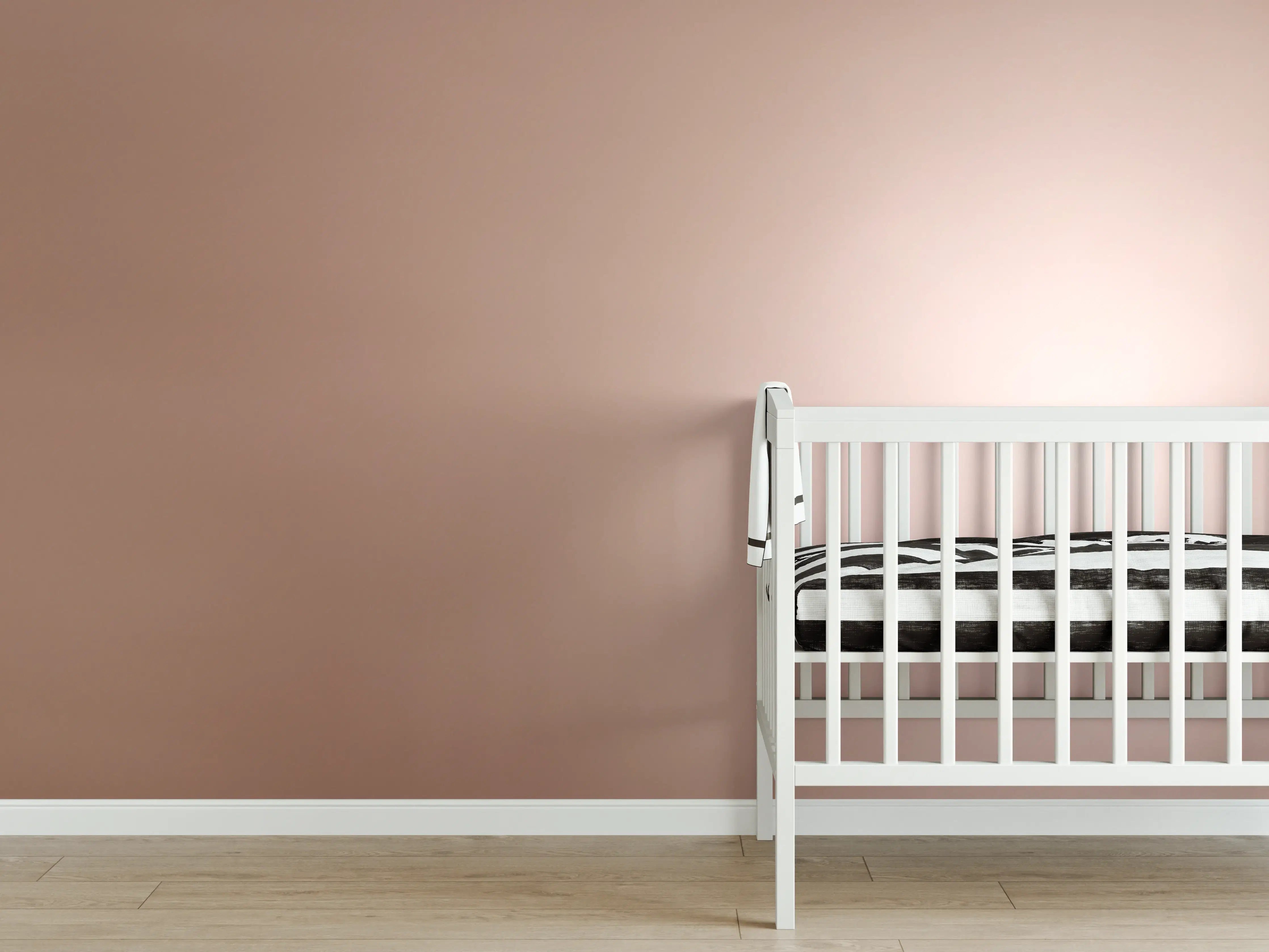 Babyzimmer Wandgestaltung - Gradient Rose - Hintergrundtextur