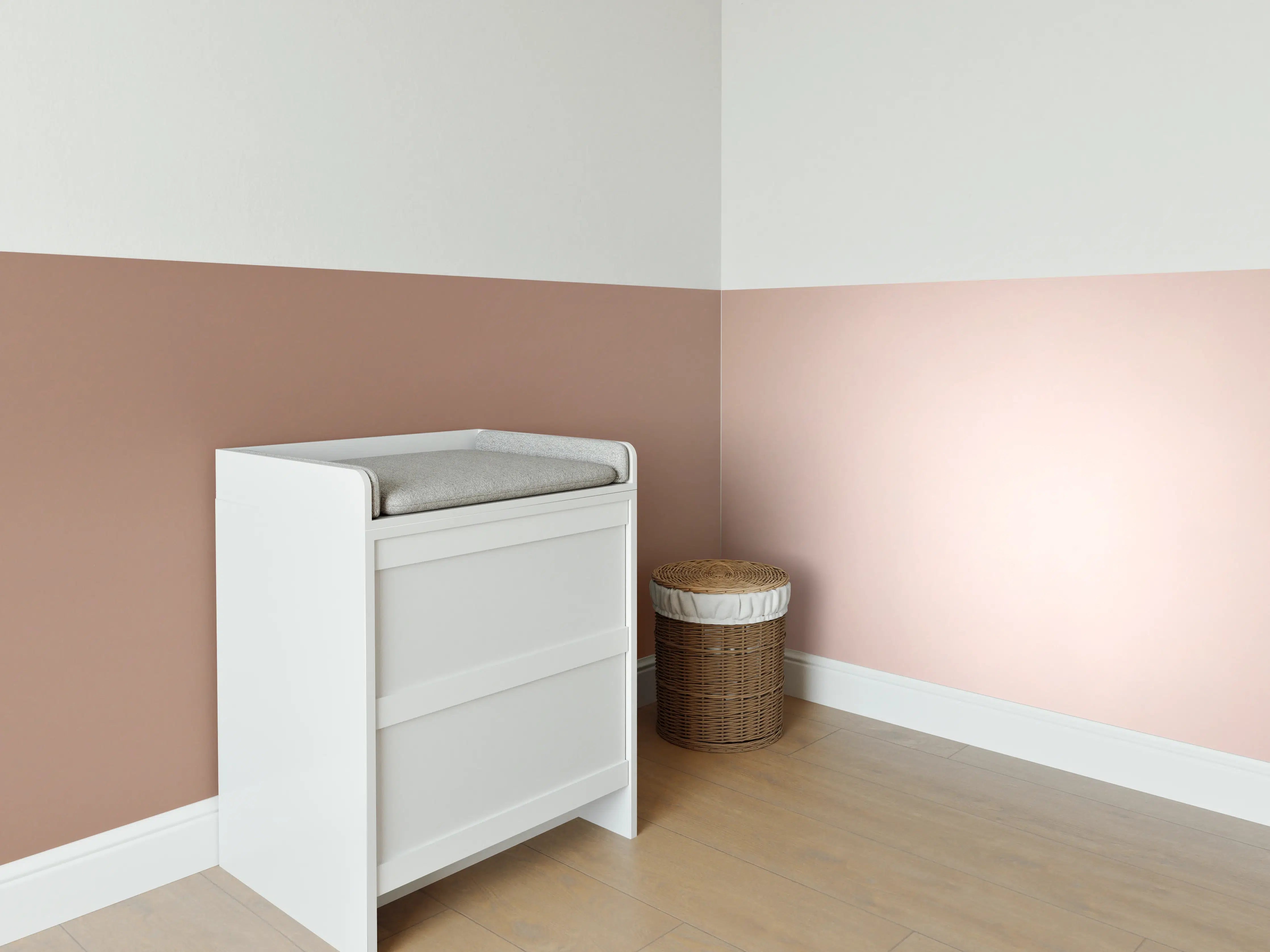 Babyzimmer Wandgestaltung - Gradient Rose - Hintergrundtextur