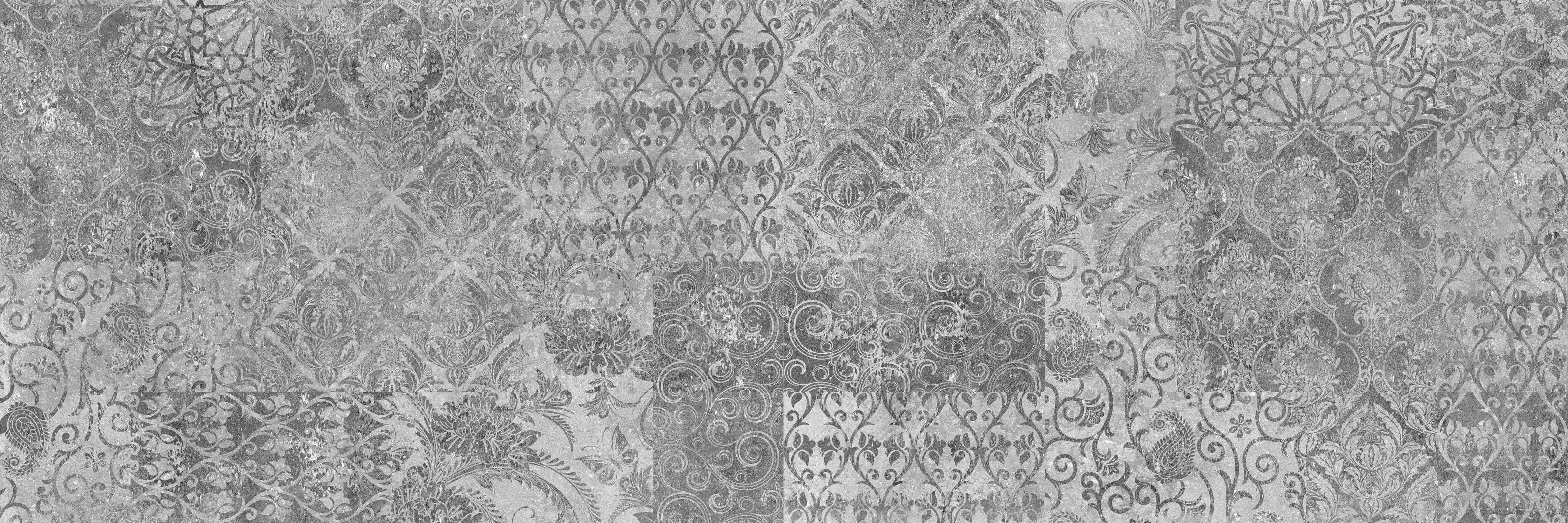 Babyzimmer Wandgestaltung-Gräuliches Mosaik Muster