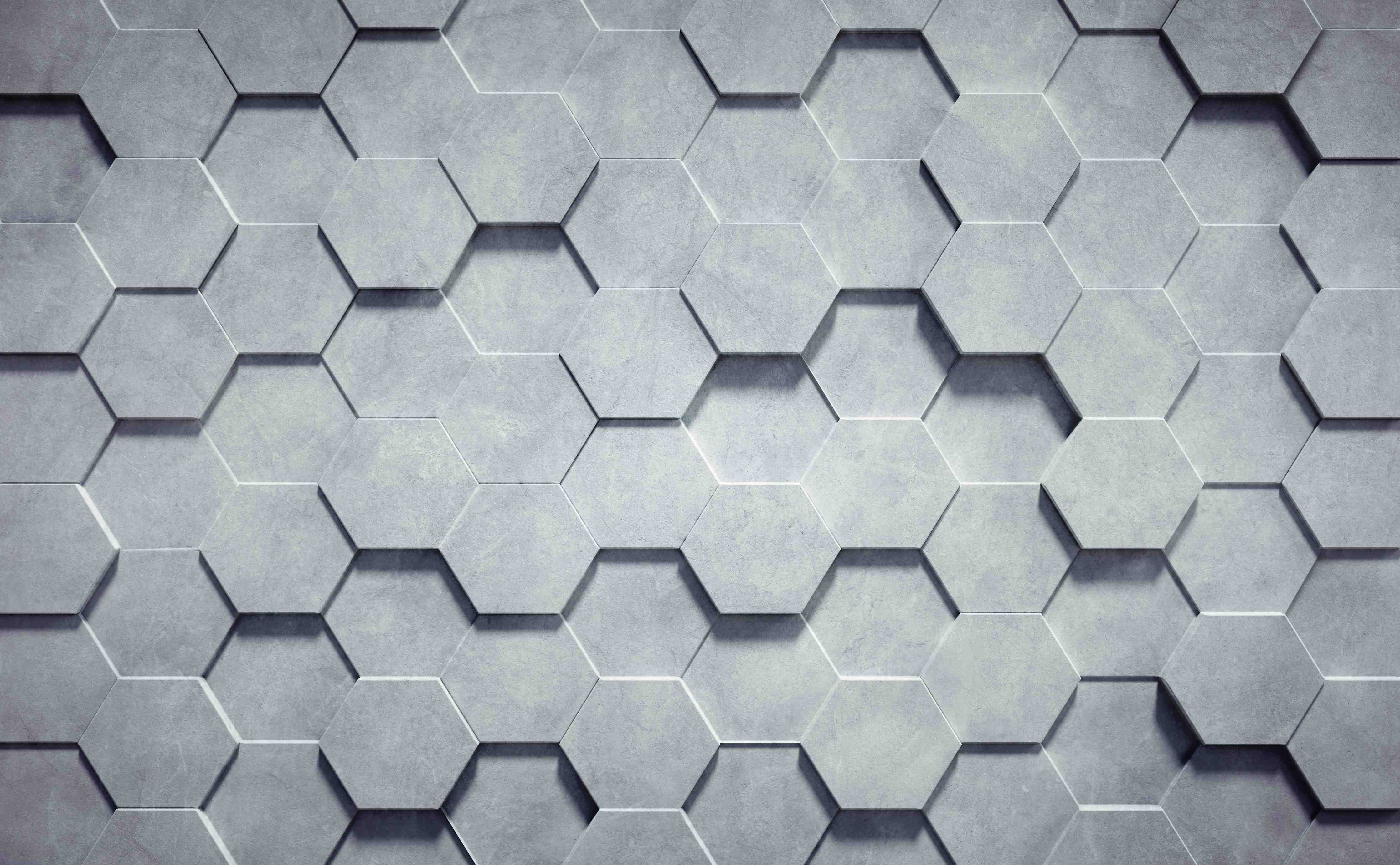 Babyzimmer Wandgestaltung-Gräuliches Wabenmuster