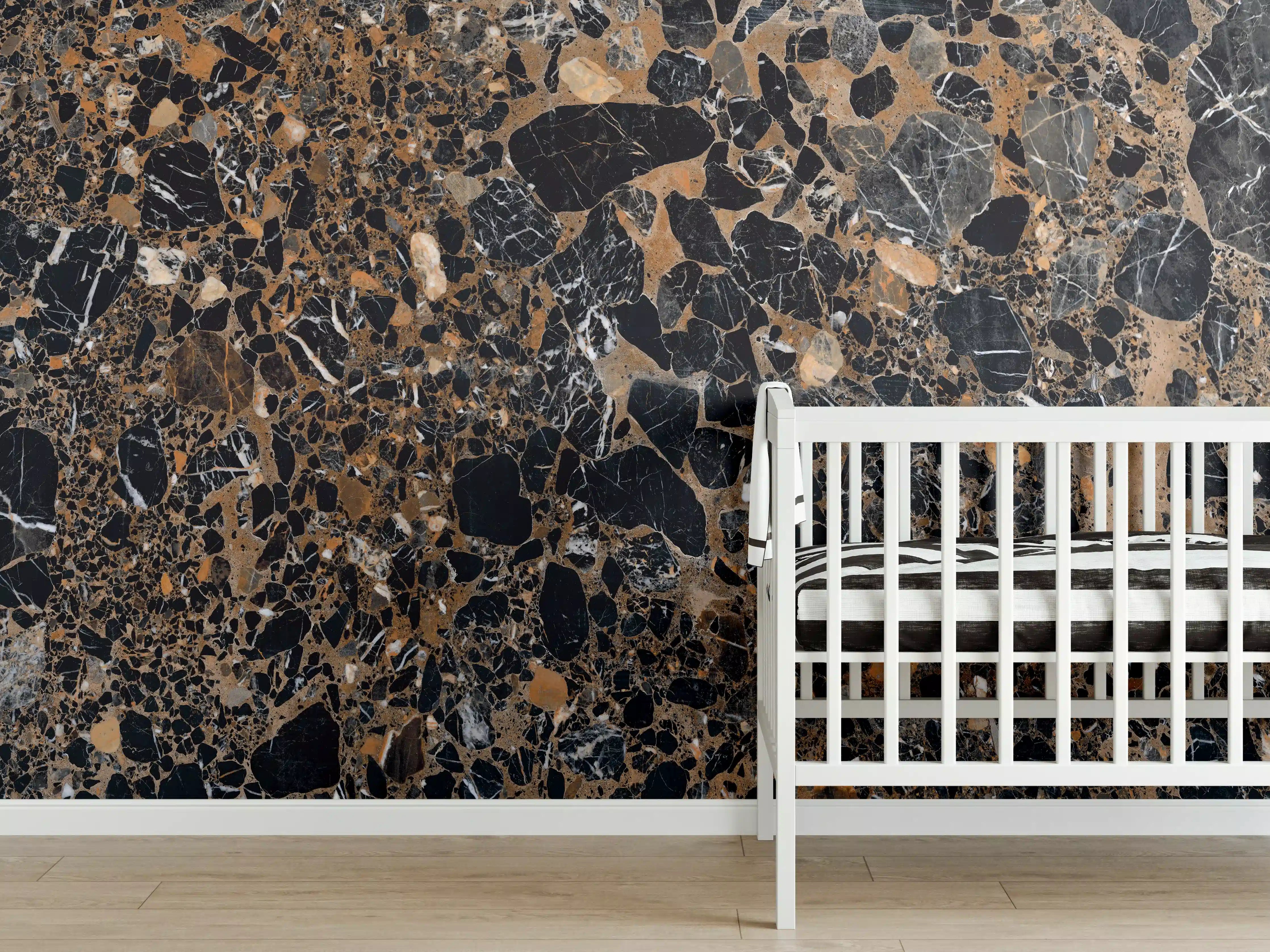 Babyzimmer Wandgestaltung - Granit luxus Textur
