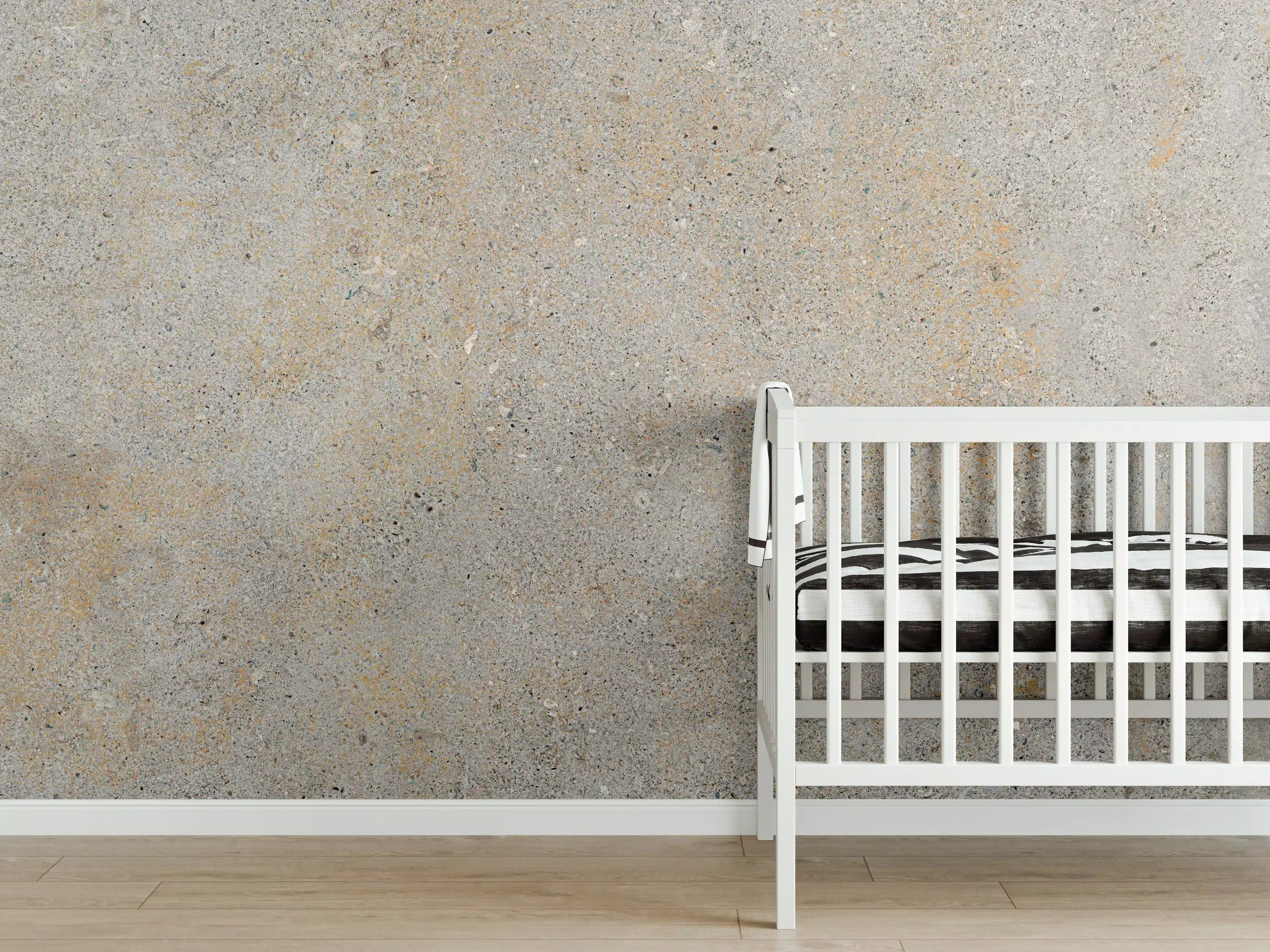 Babyzimmer Wandgestaltung - Grau städtische Marmortextur