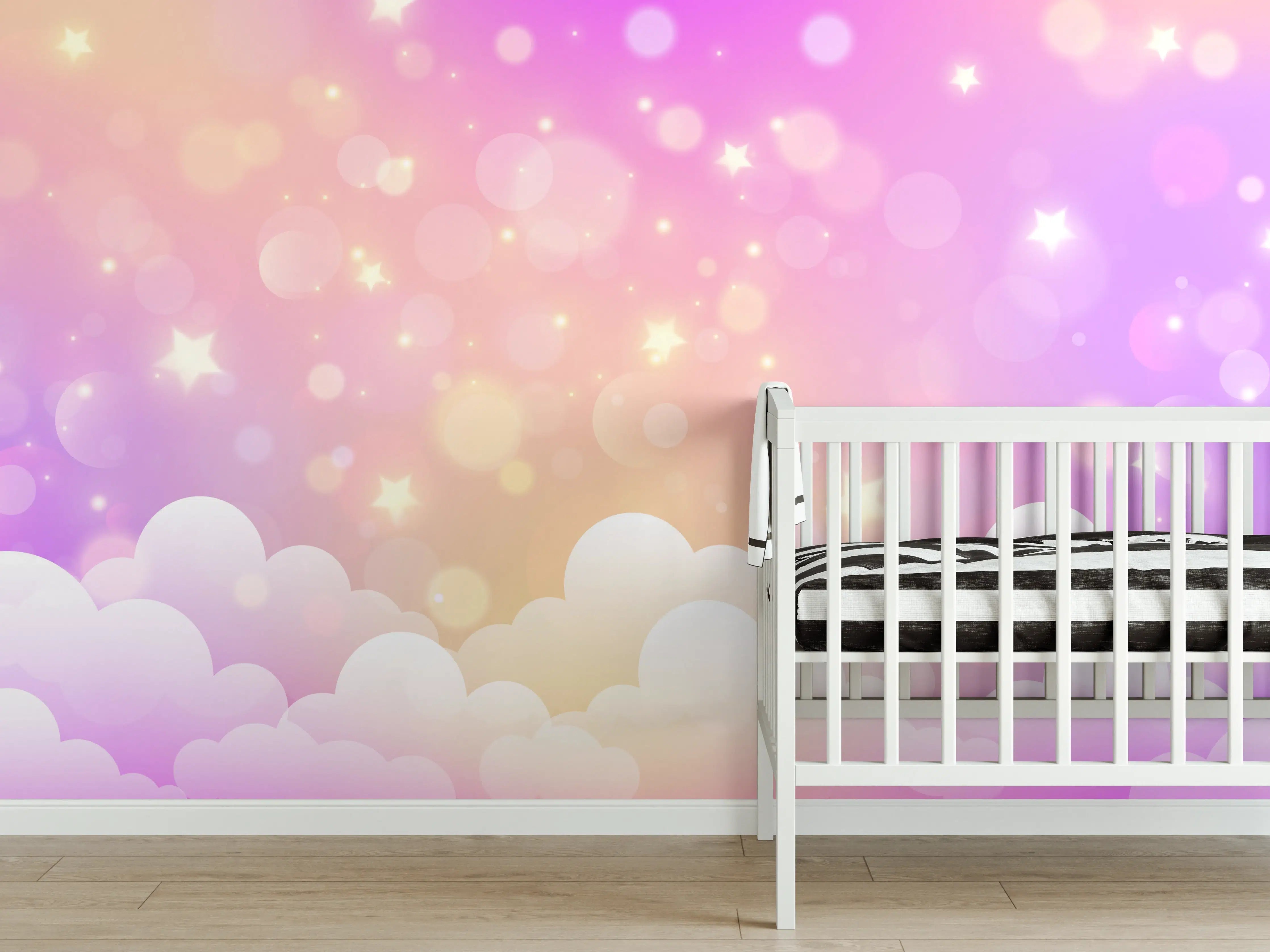 Babyzimmer Wandgestaltung - Graue Akzente im Babyzimmer