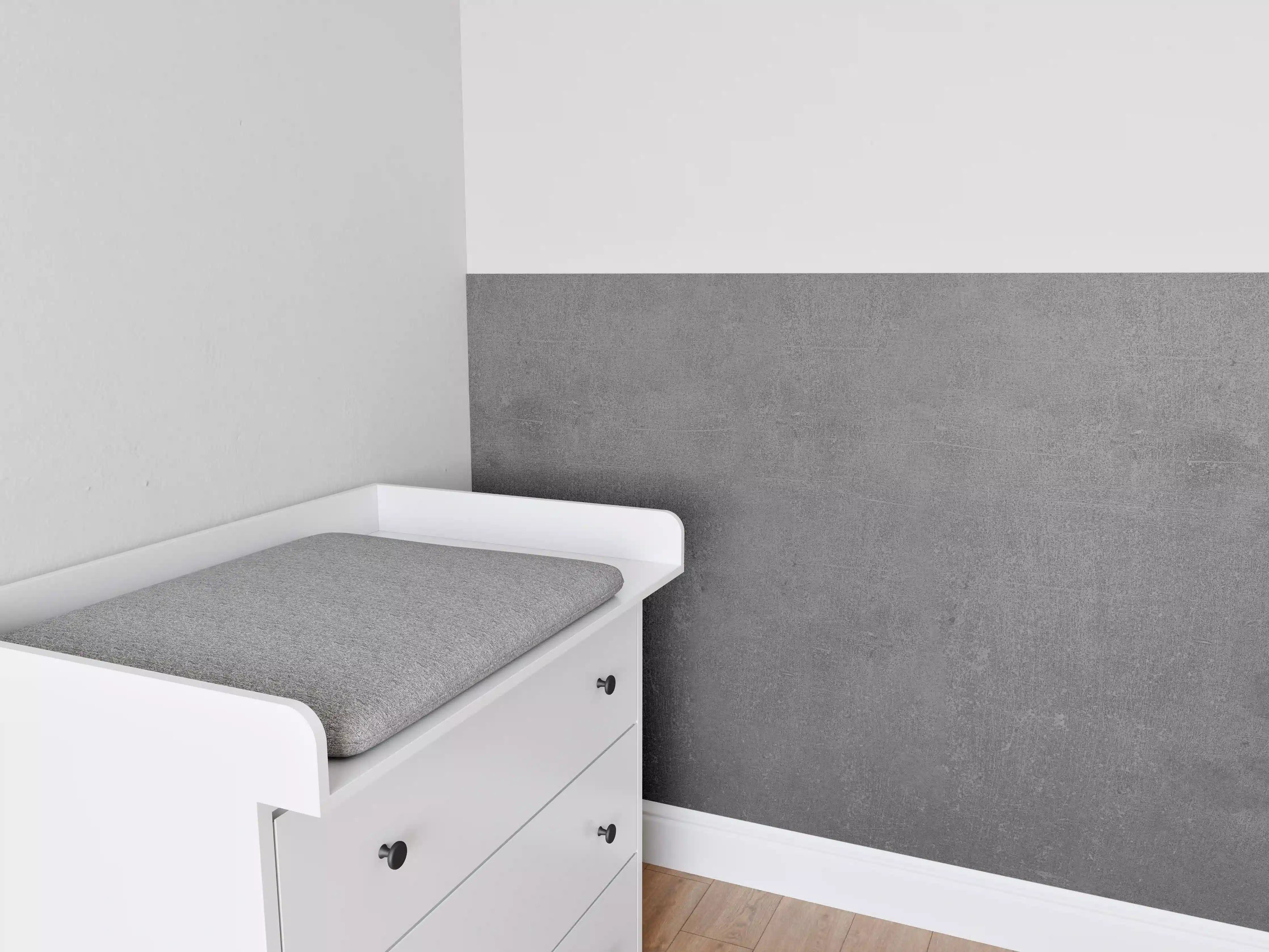 Babyzimmer Wandgestaltung - Graue Anthrazite Beton Textur