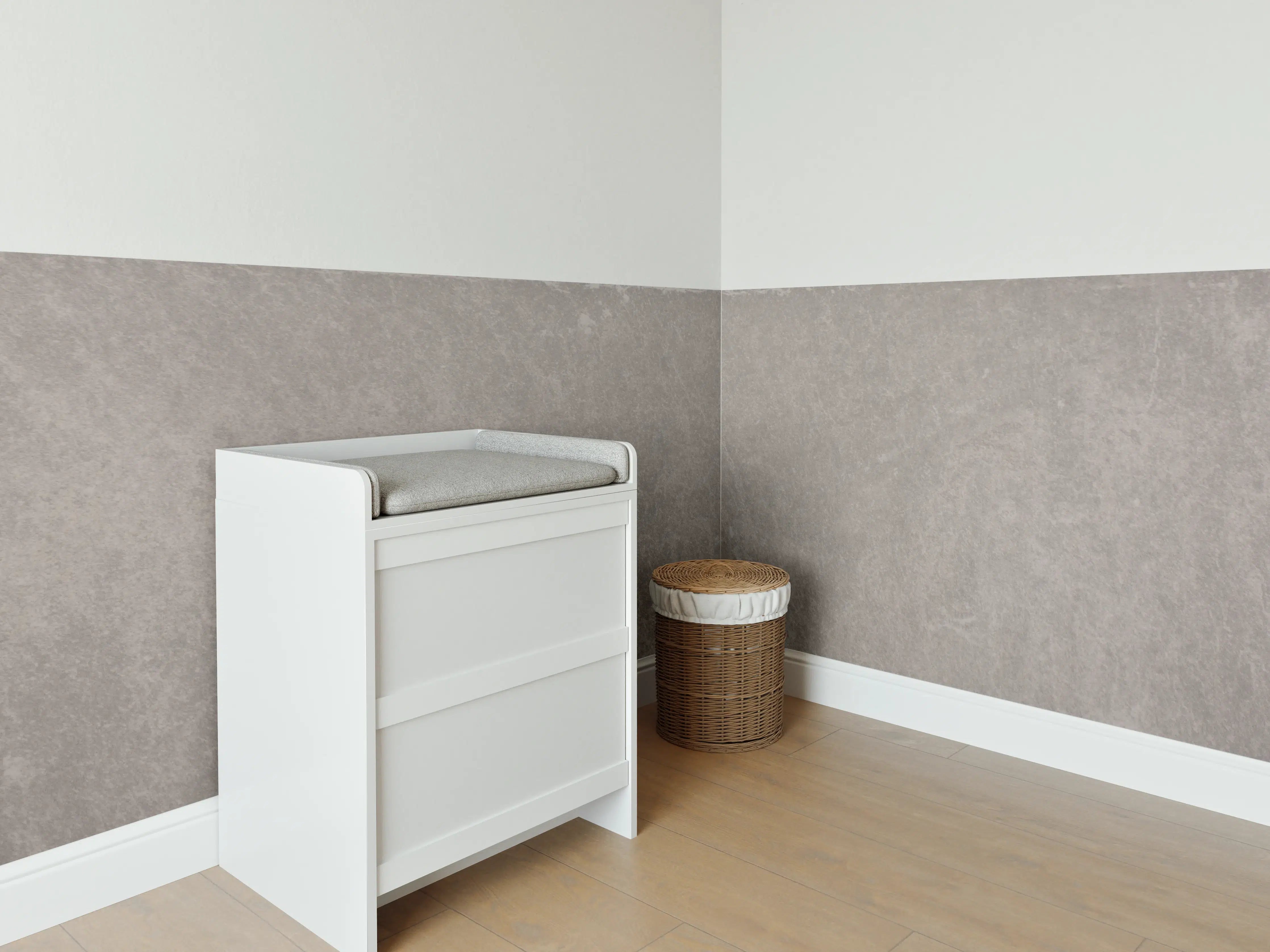 Babyzimmer Wandgestaltung - Graue Betonwand Textur