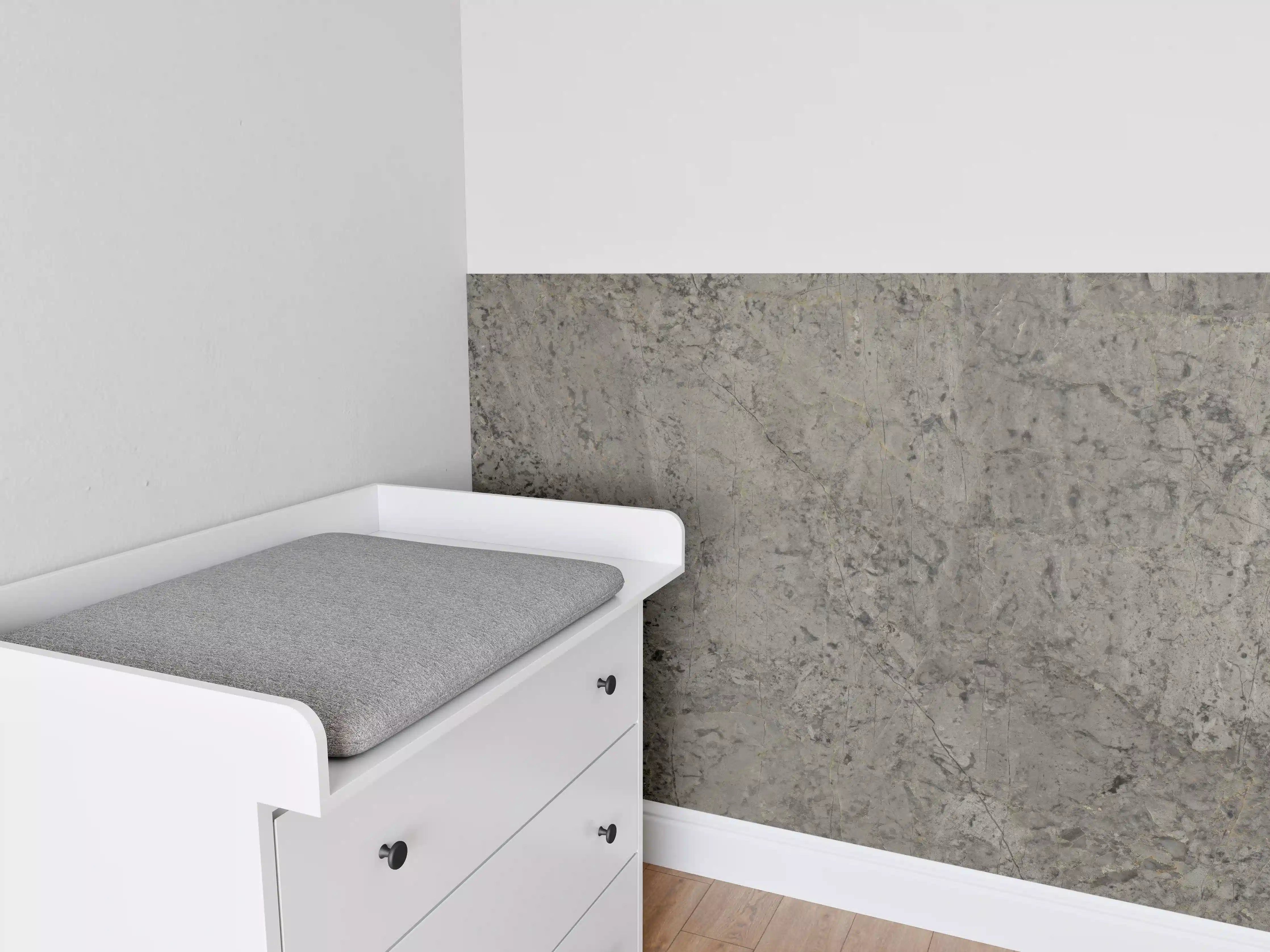 Babyzimmer Wandgestaltung - Graue Granit Textur