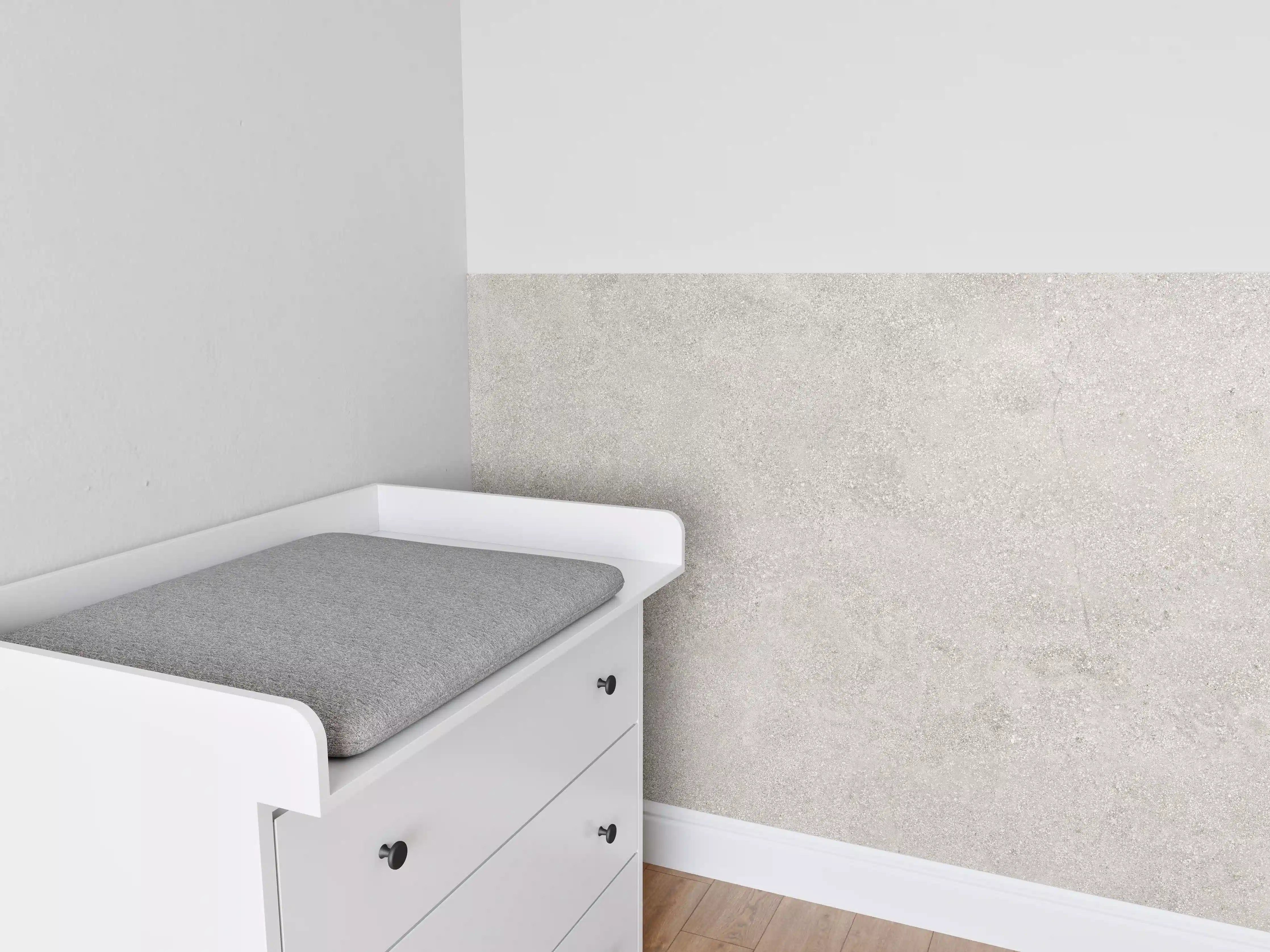 Babyzimmer Wandgestaltung - Graue Zement Struktur 