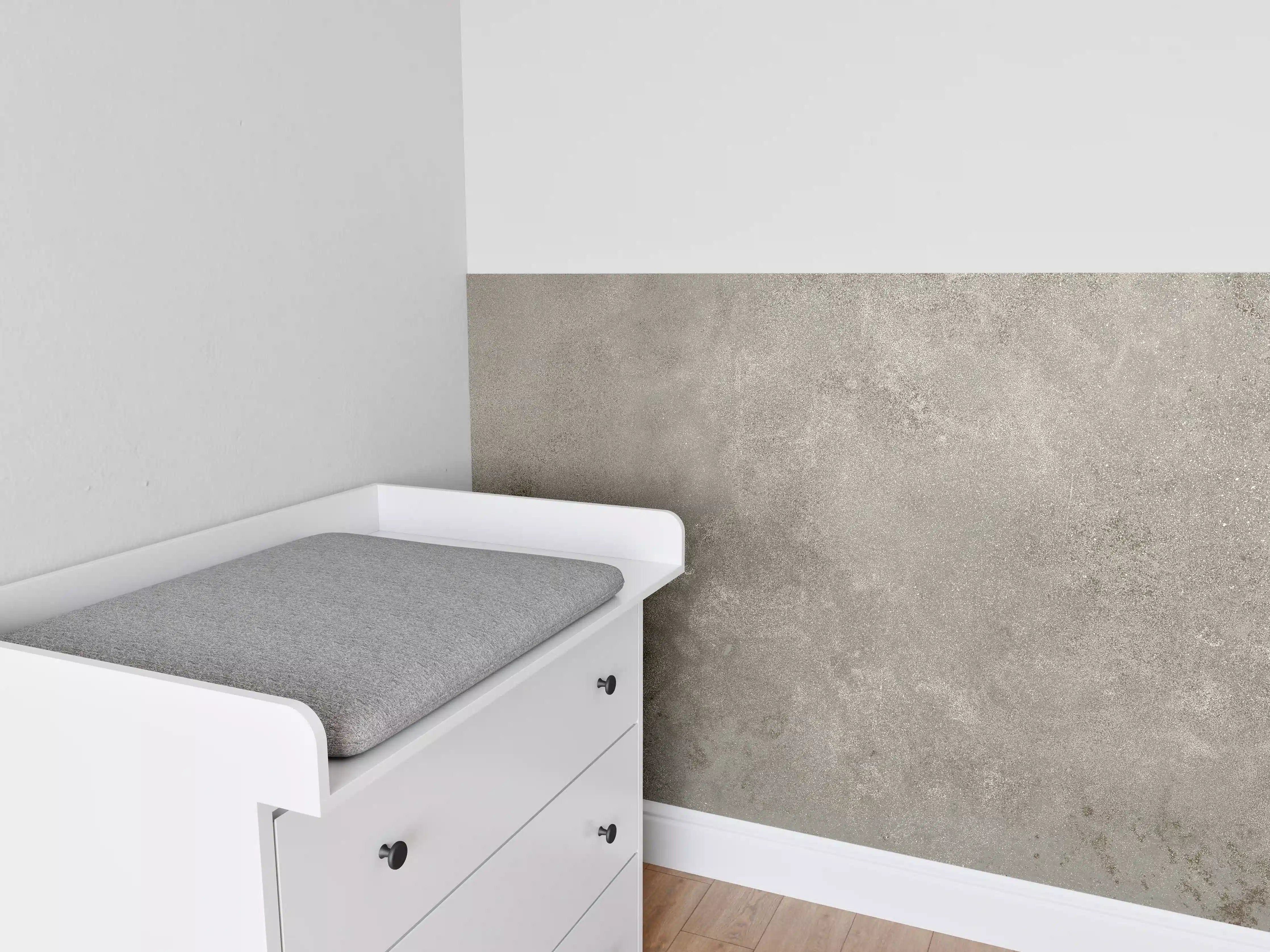 Babyzimmer Wandgestaltung - Graue alte Kalksteinwand