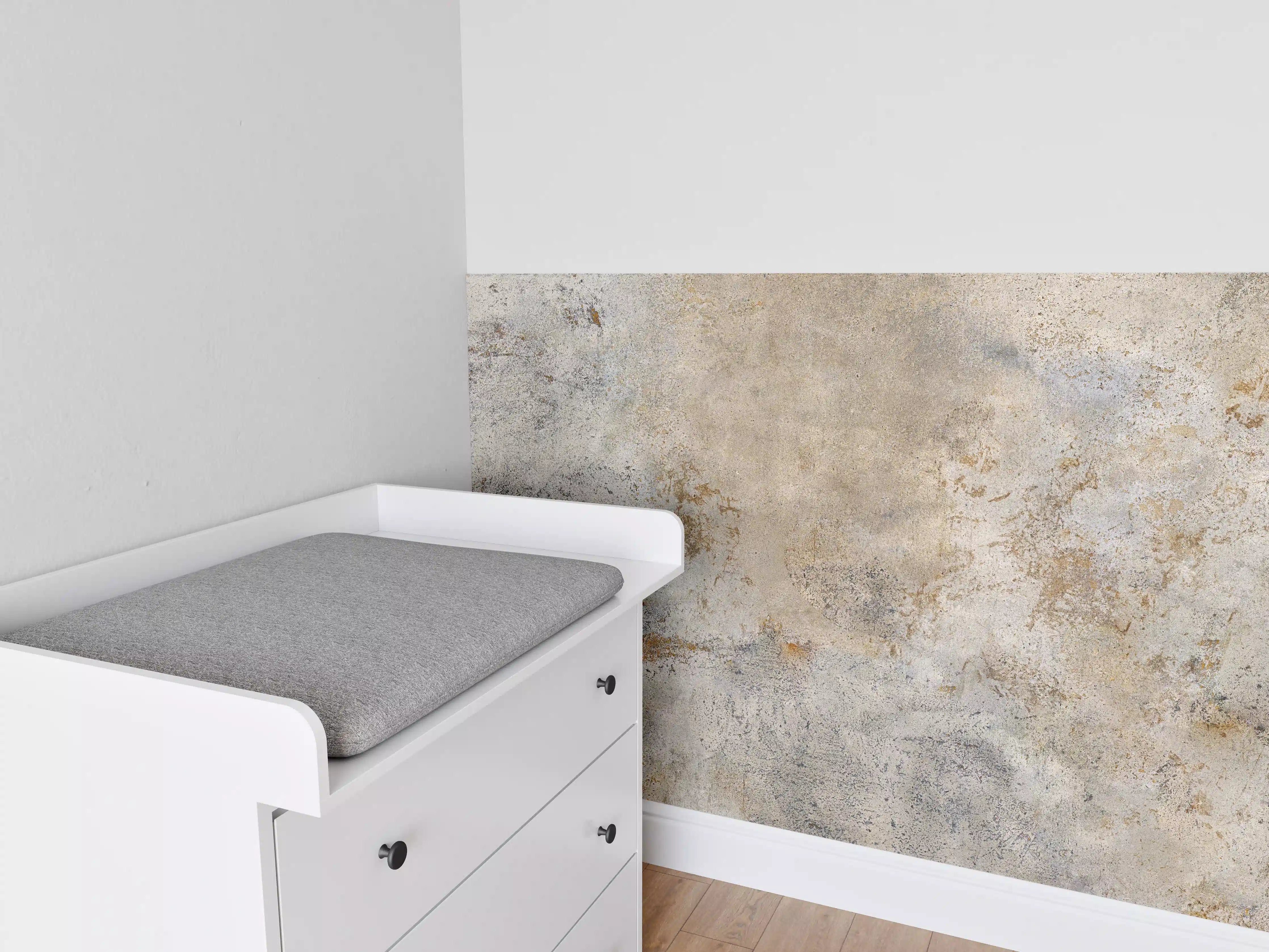 Babyzimmer Wandgestaltung - Grauer Zement Hintergrund