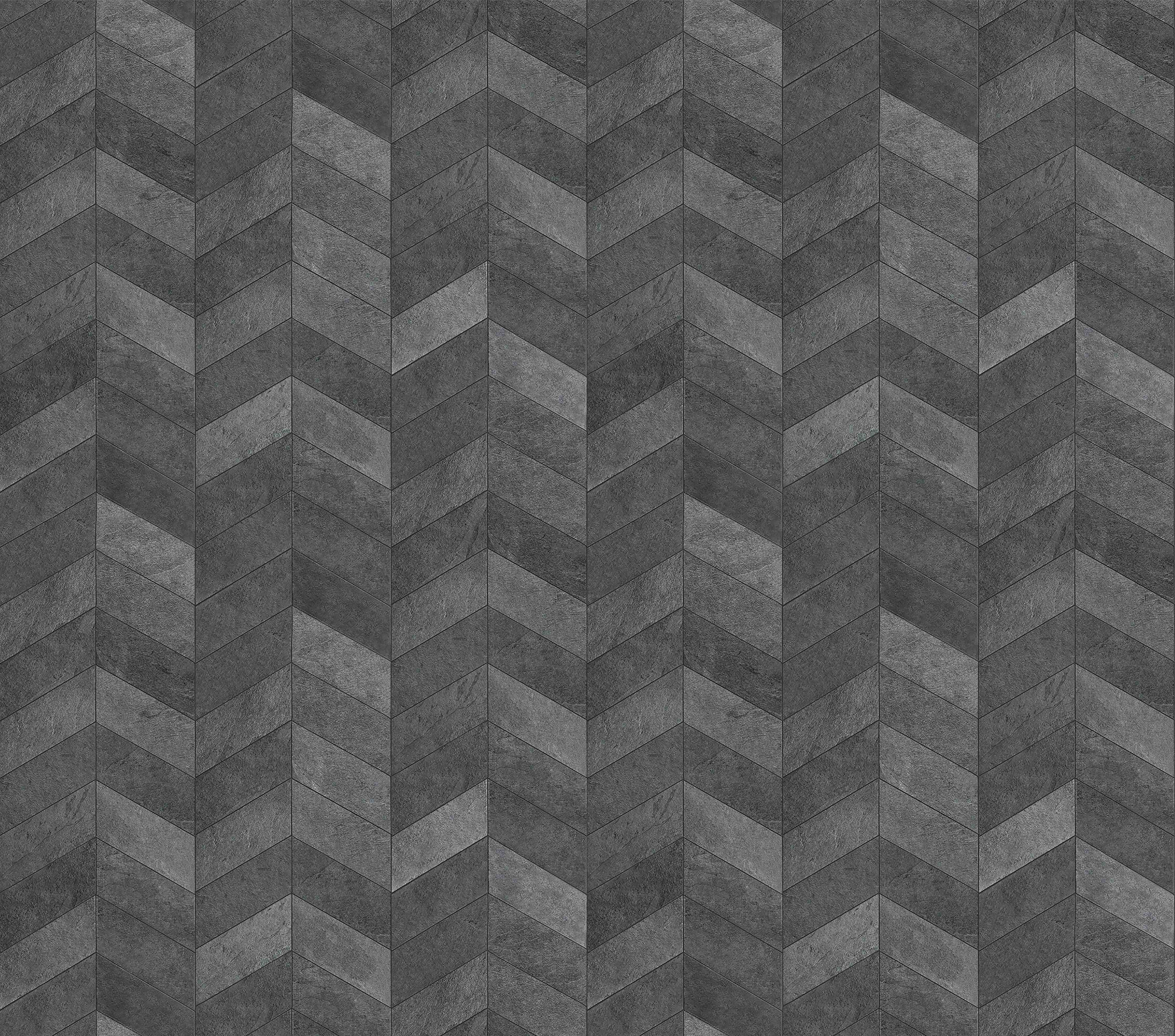 Babyzimmer Wandgestaltung-Graues Chevron-Muster