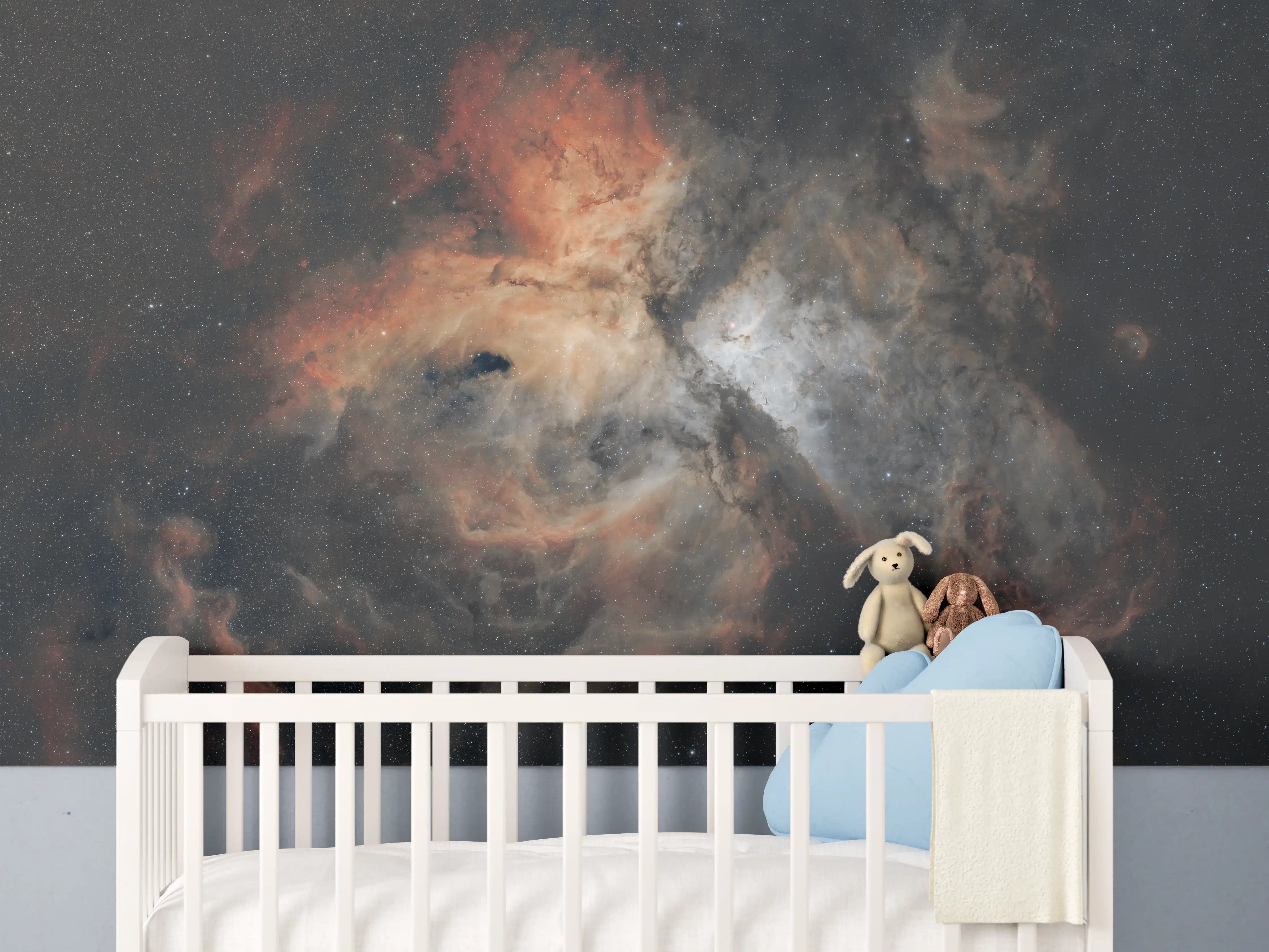 Babyzimmer Wandgestaltung - Great Carina Nebula
