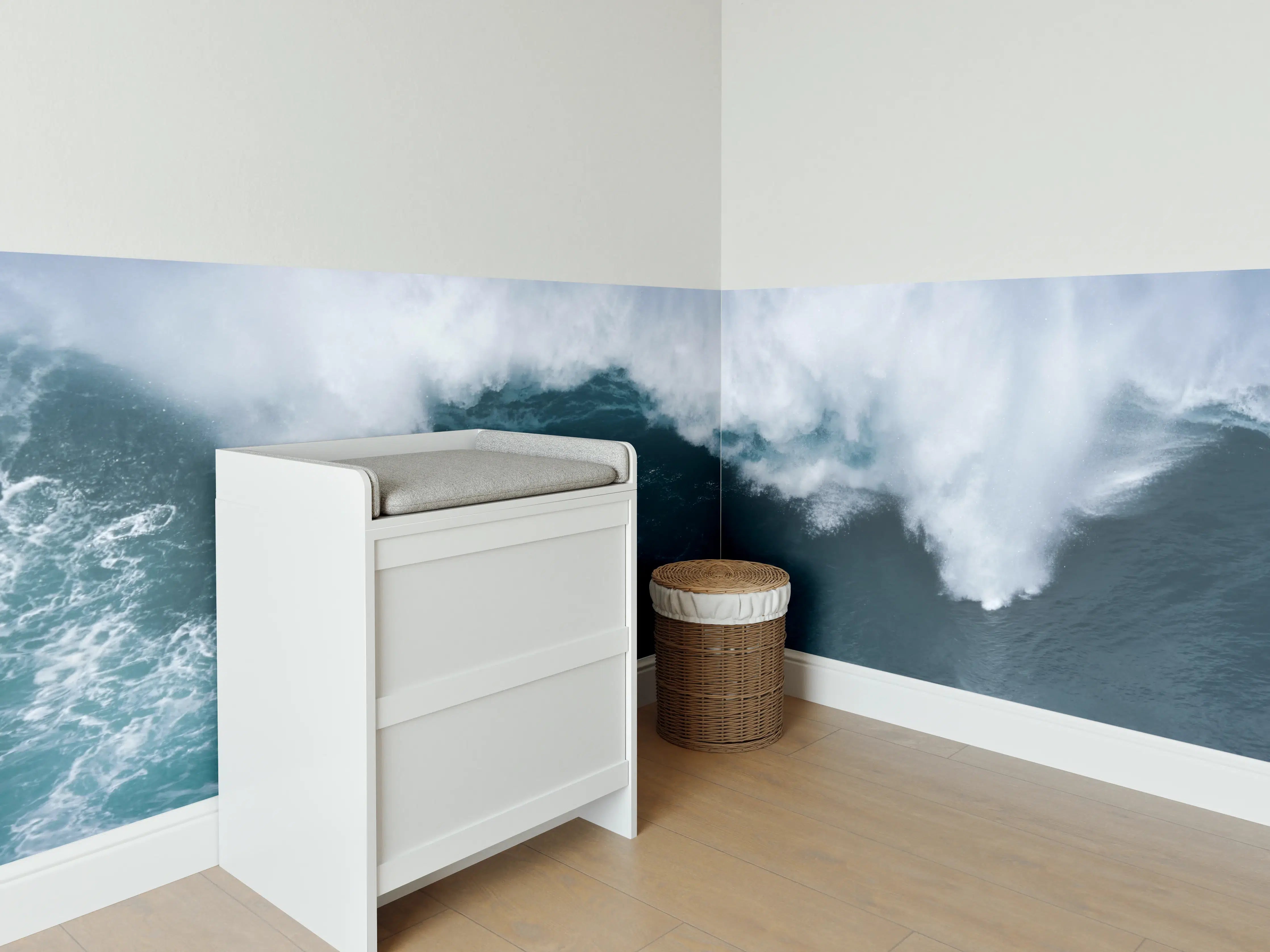 Babyzimmer Wandgestaltung - Große Welle im Ozean