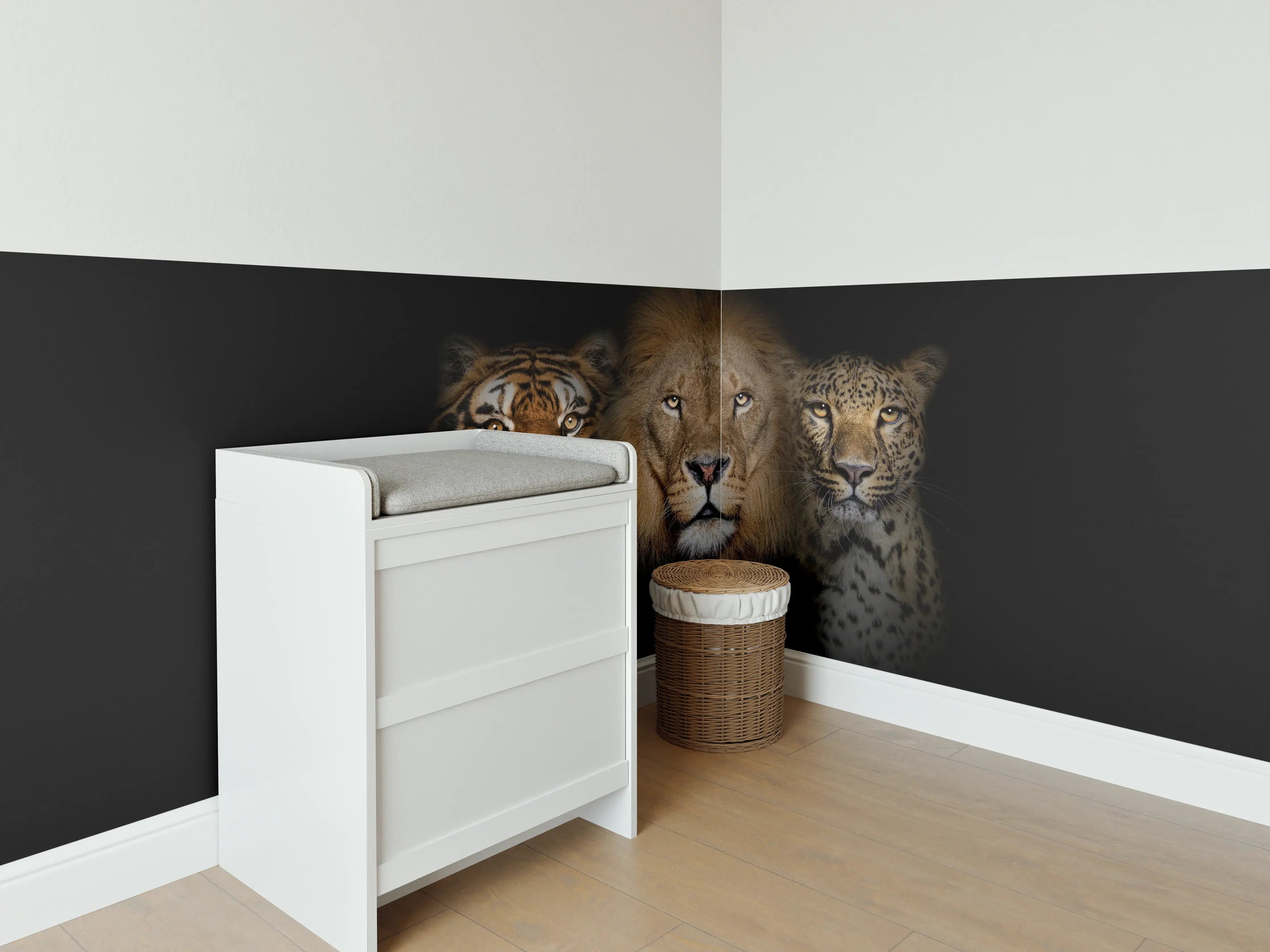 Babyzimmer Wandgestaltung - Großkatzen