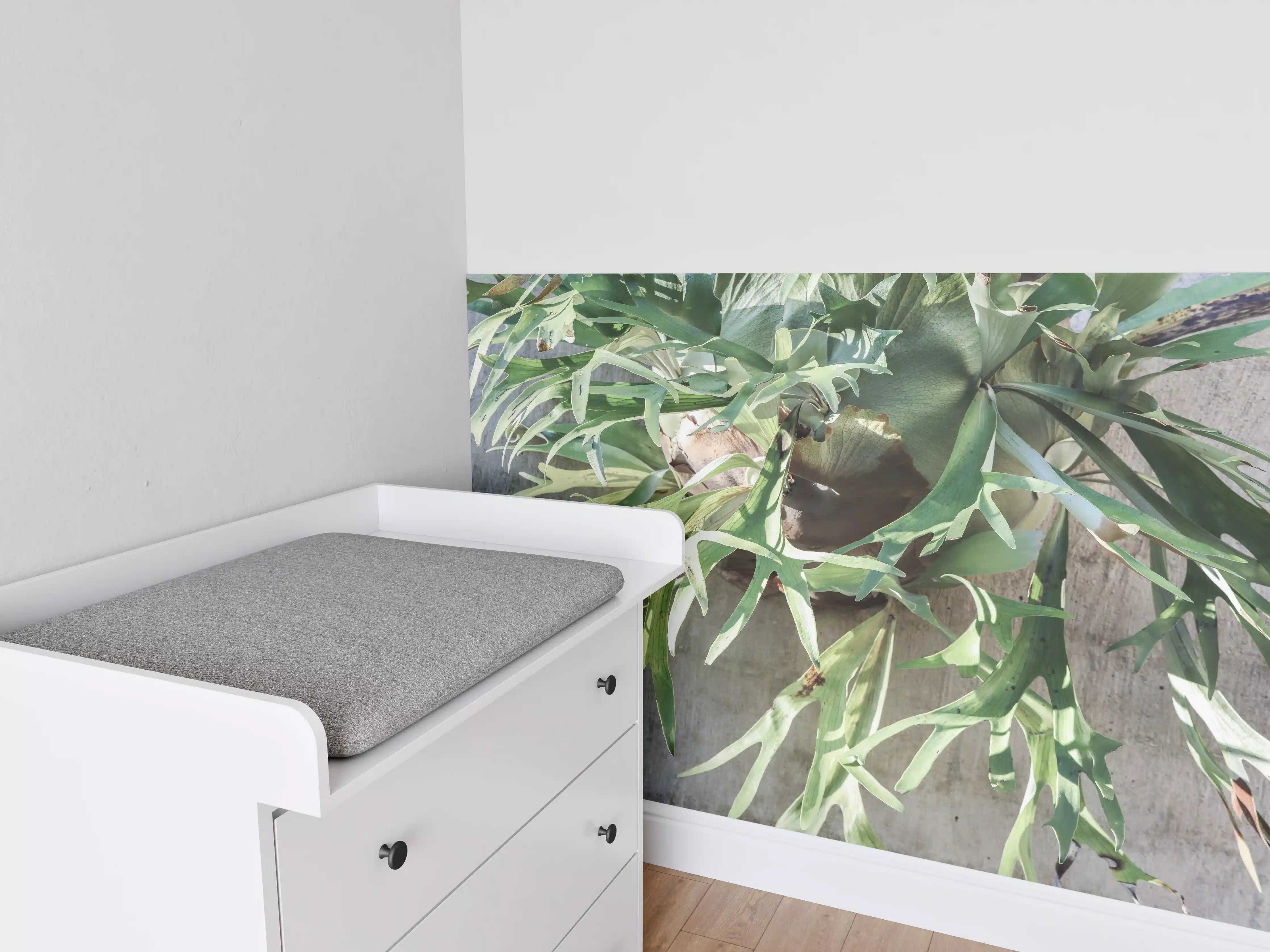 Babyzimmer Wandgestaltung - Grüne Takbok Pflanzenstillleben
