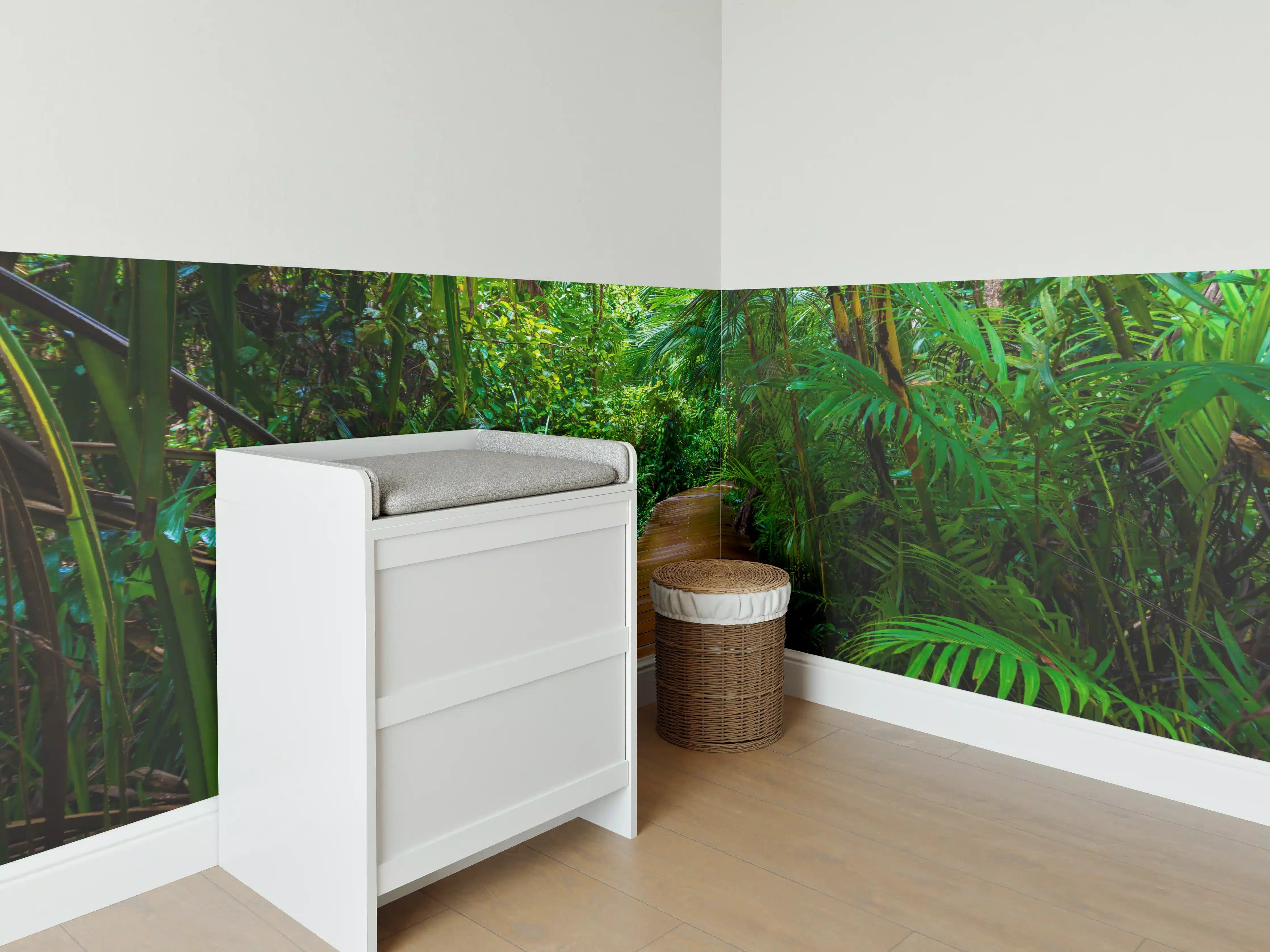 Babyzimmer Wandgestaltung - Grüner Mangrovenwald Weg
