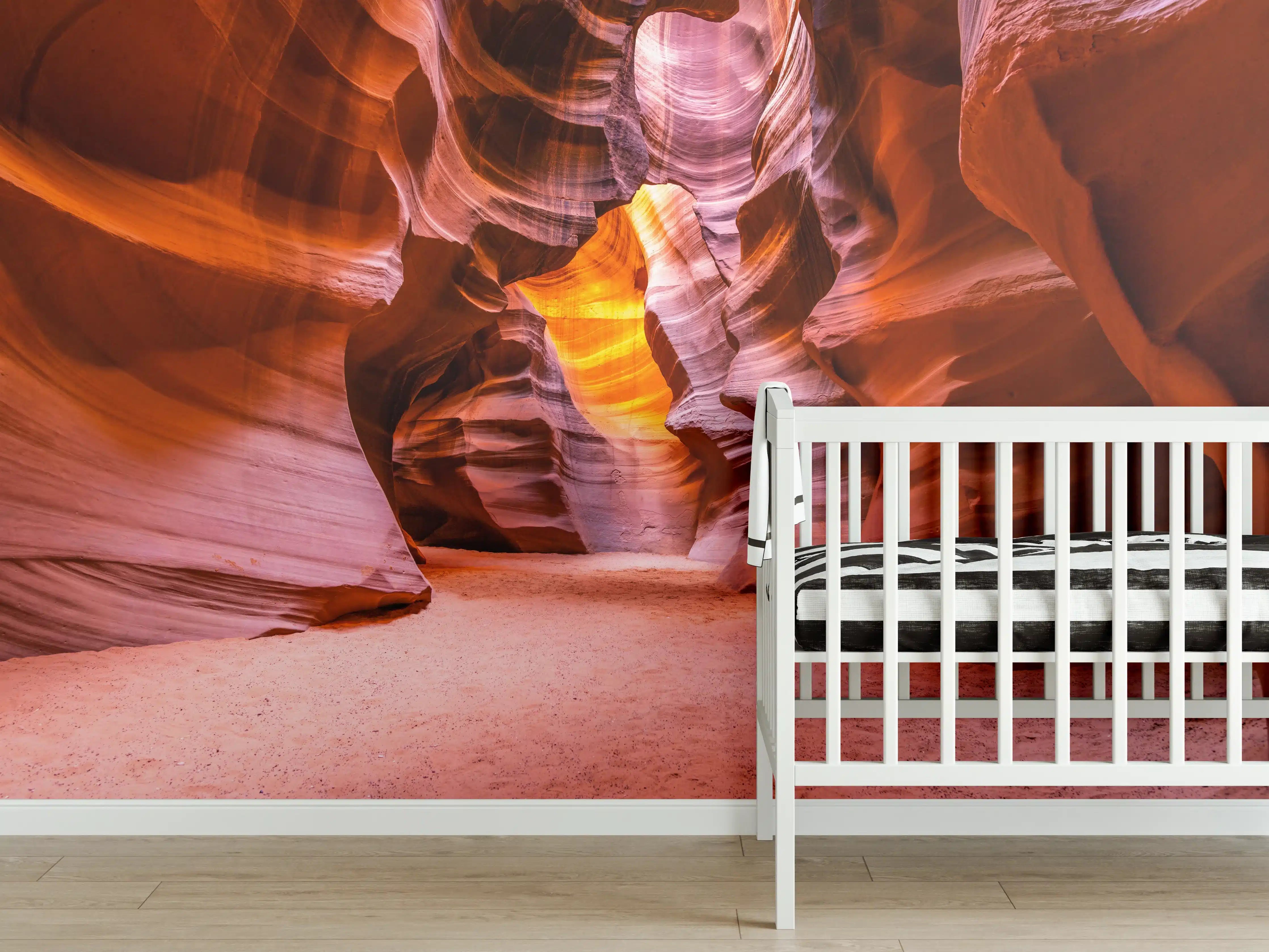 Babyzimmer Wandgestaltung - Grund des Antelope Canyon in Arizona