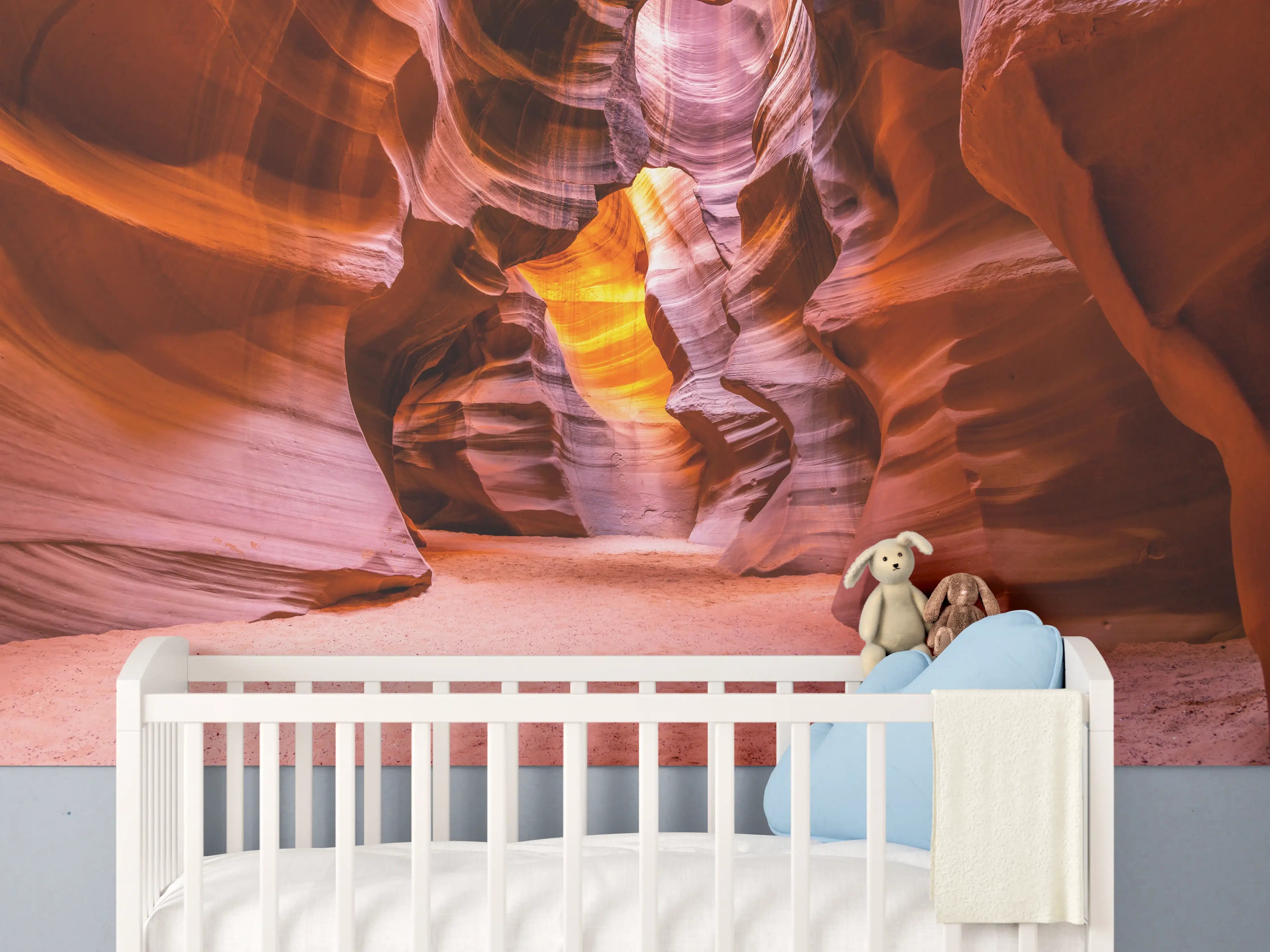 Babyzimmer Wandgestaltung - Grund des Antelope Canyon in Arizona