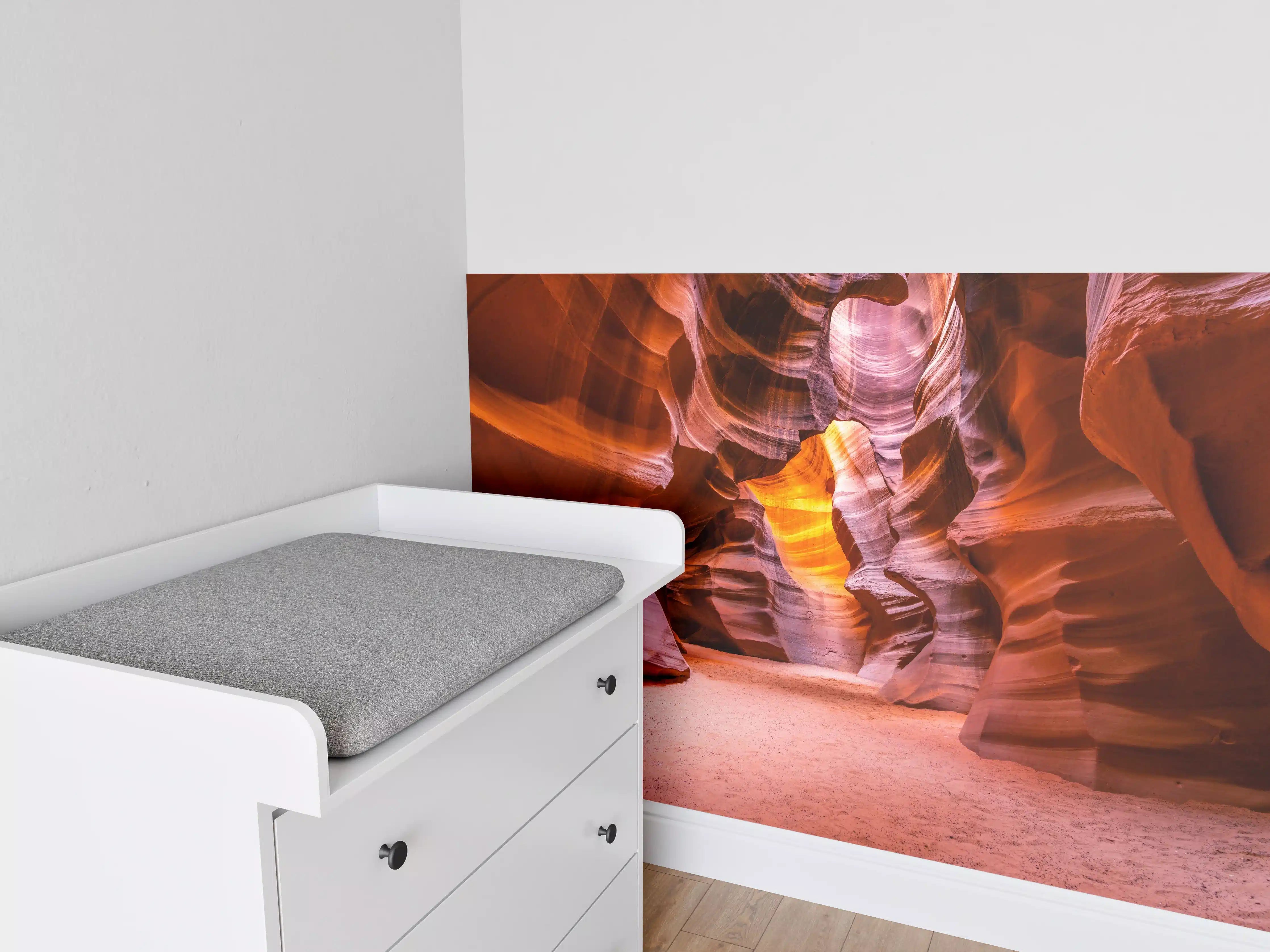 Babyzimmer Wandgestaltung - Grund des Antelope Canyon in Arizona