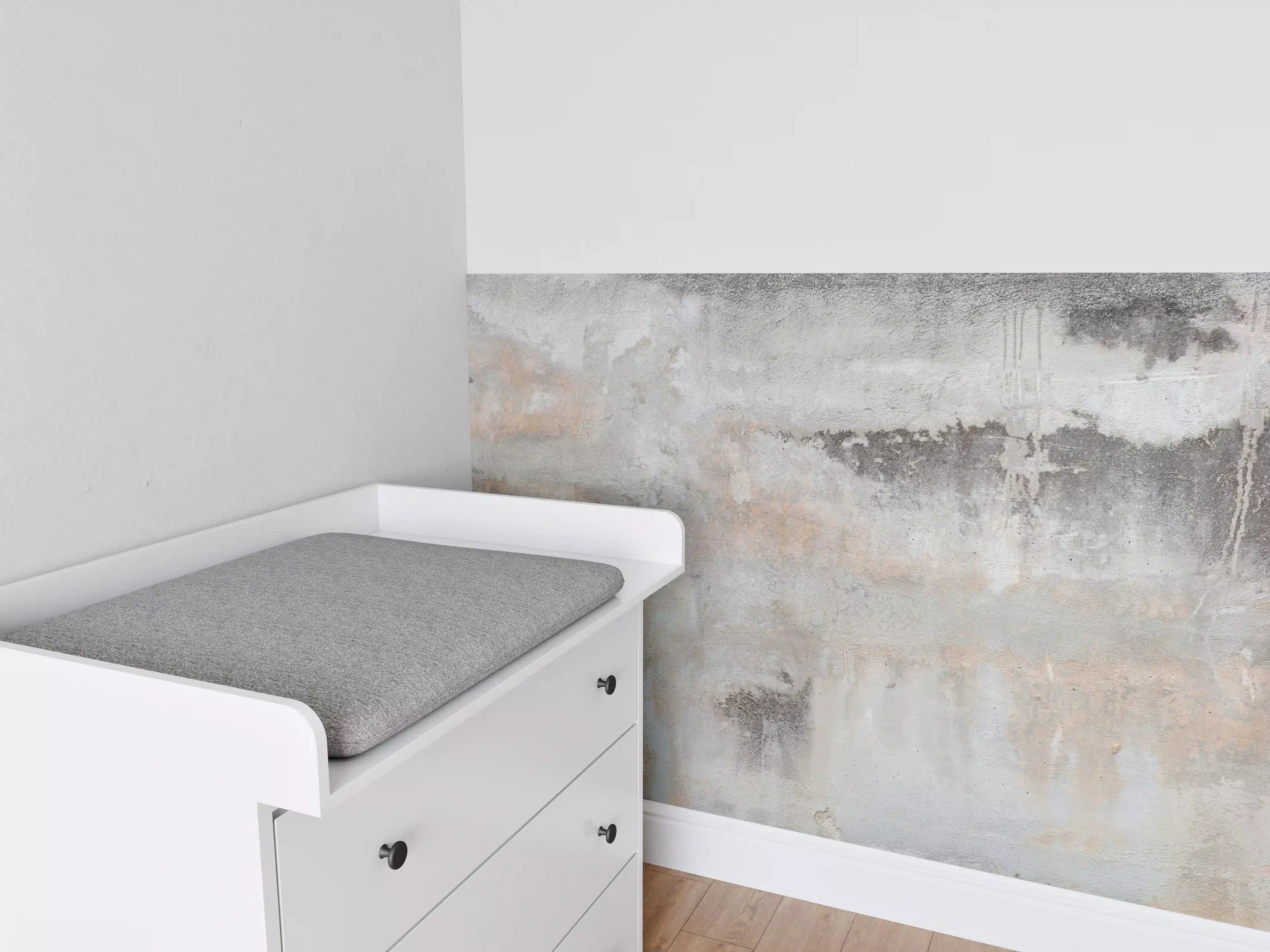 Babyzimmer Wandgestaltung - Grunge Betonwand