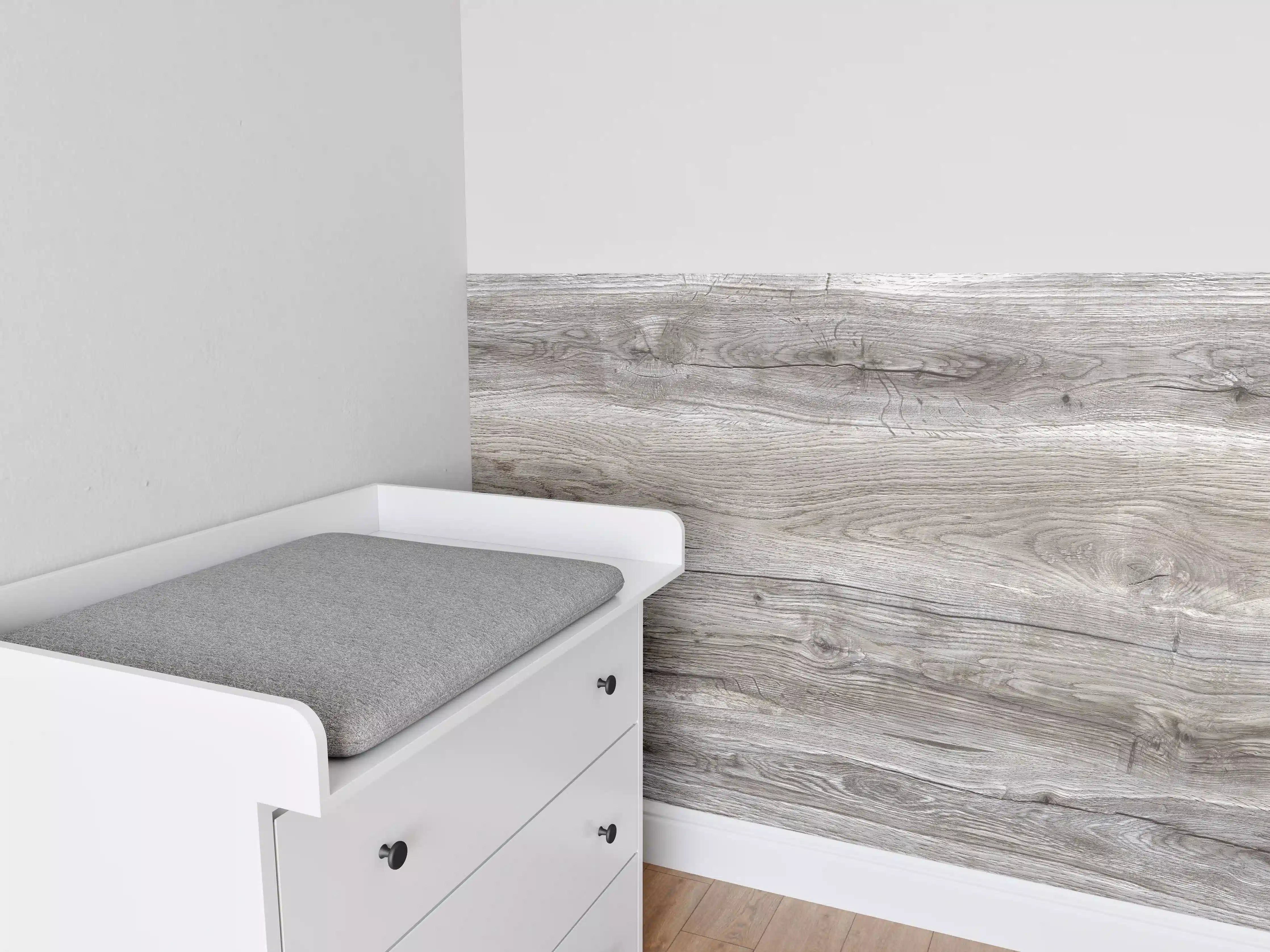 Babyzimmer Wandgestaltung - Hell-braune Holz Textur