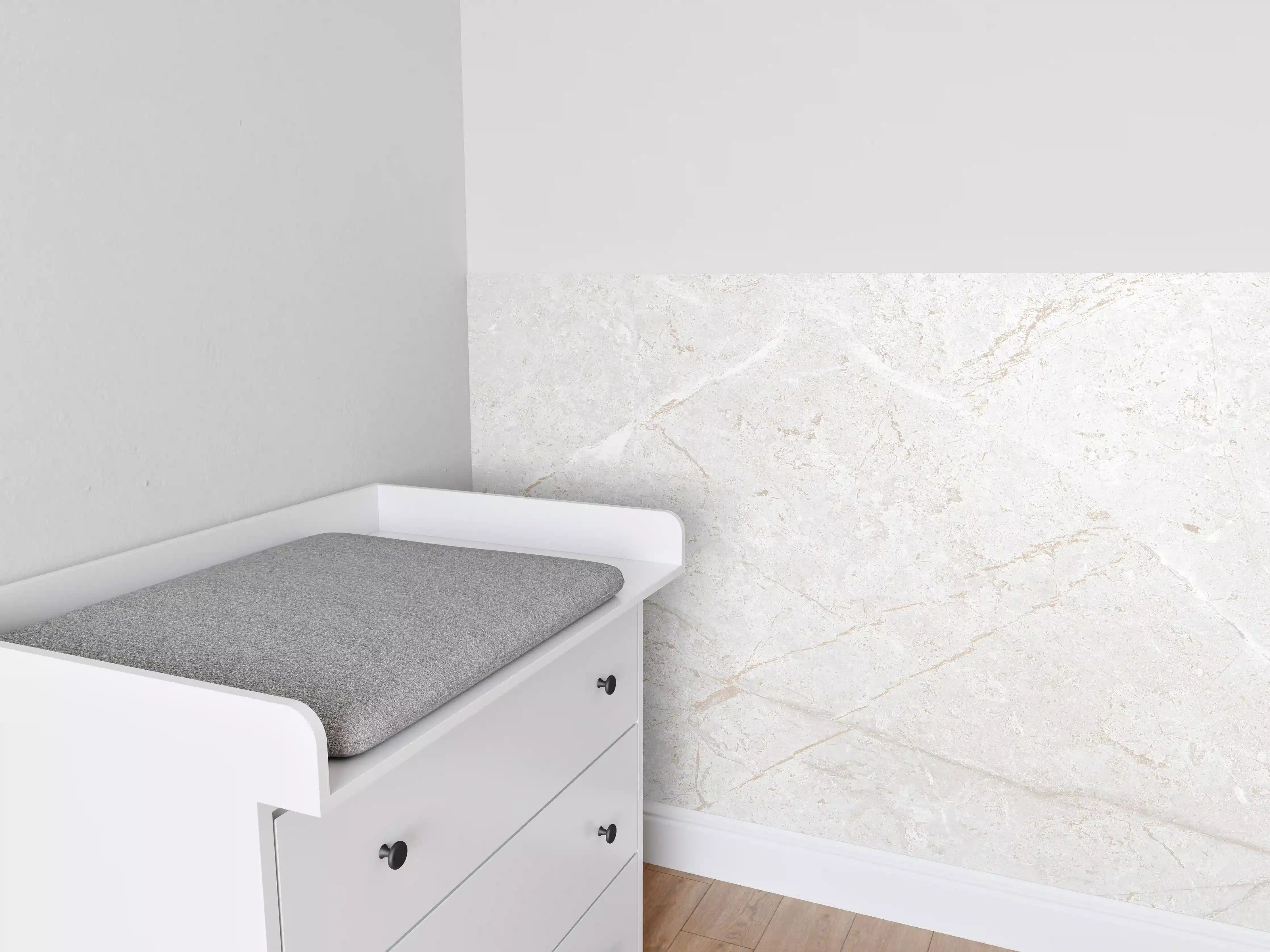 Babyzimmer Wandgestaltung - Heller Marmor Hintergrund