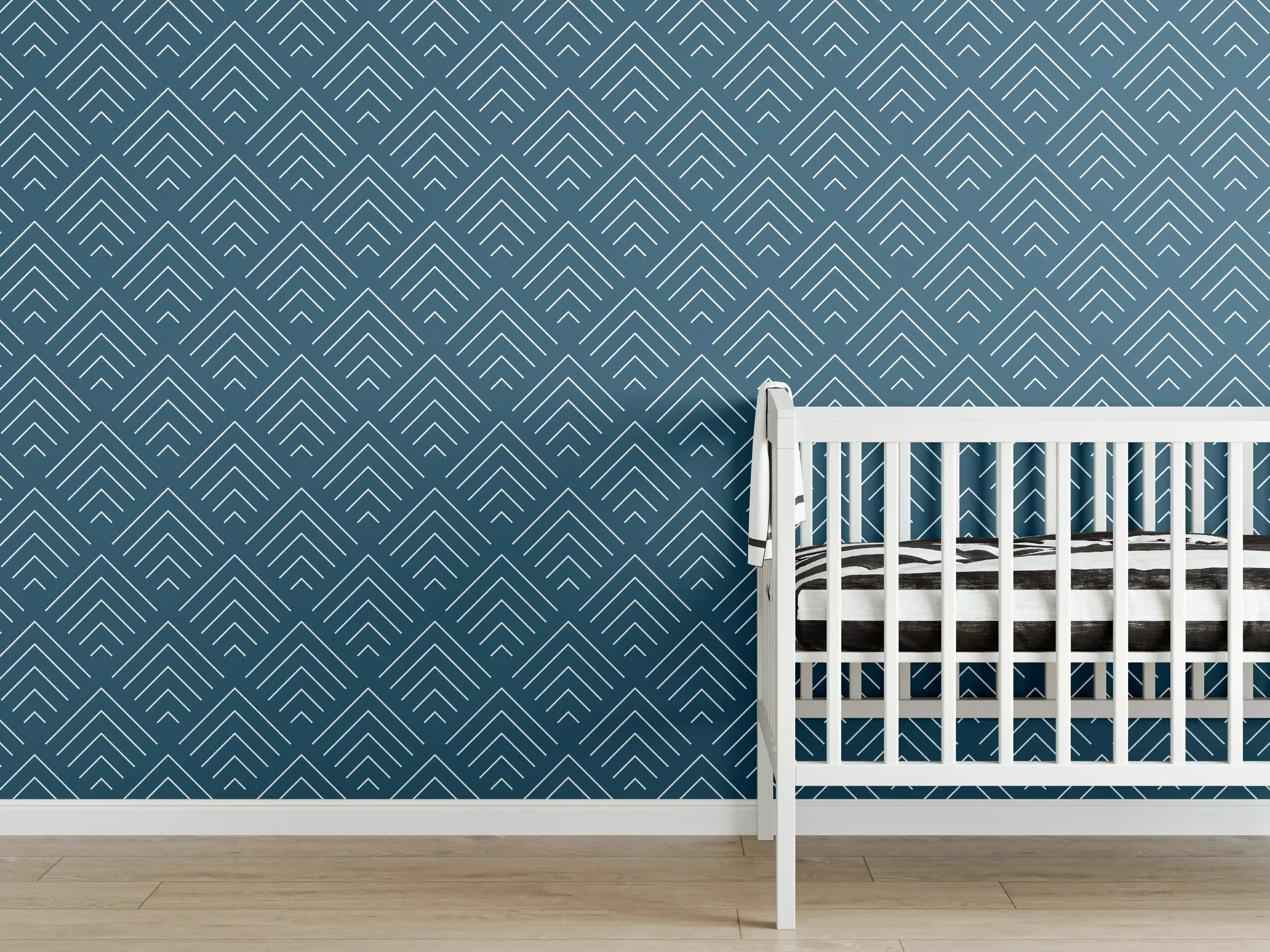 Babyzimmer Wandgestaltung - Heller Marmor mit zarten Grautönen und Textur