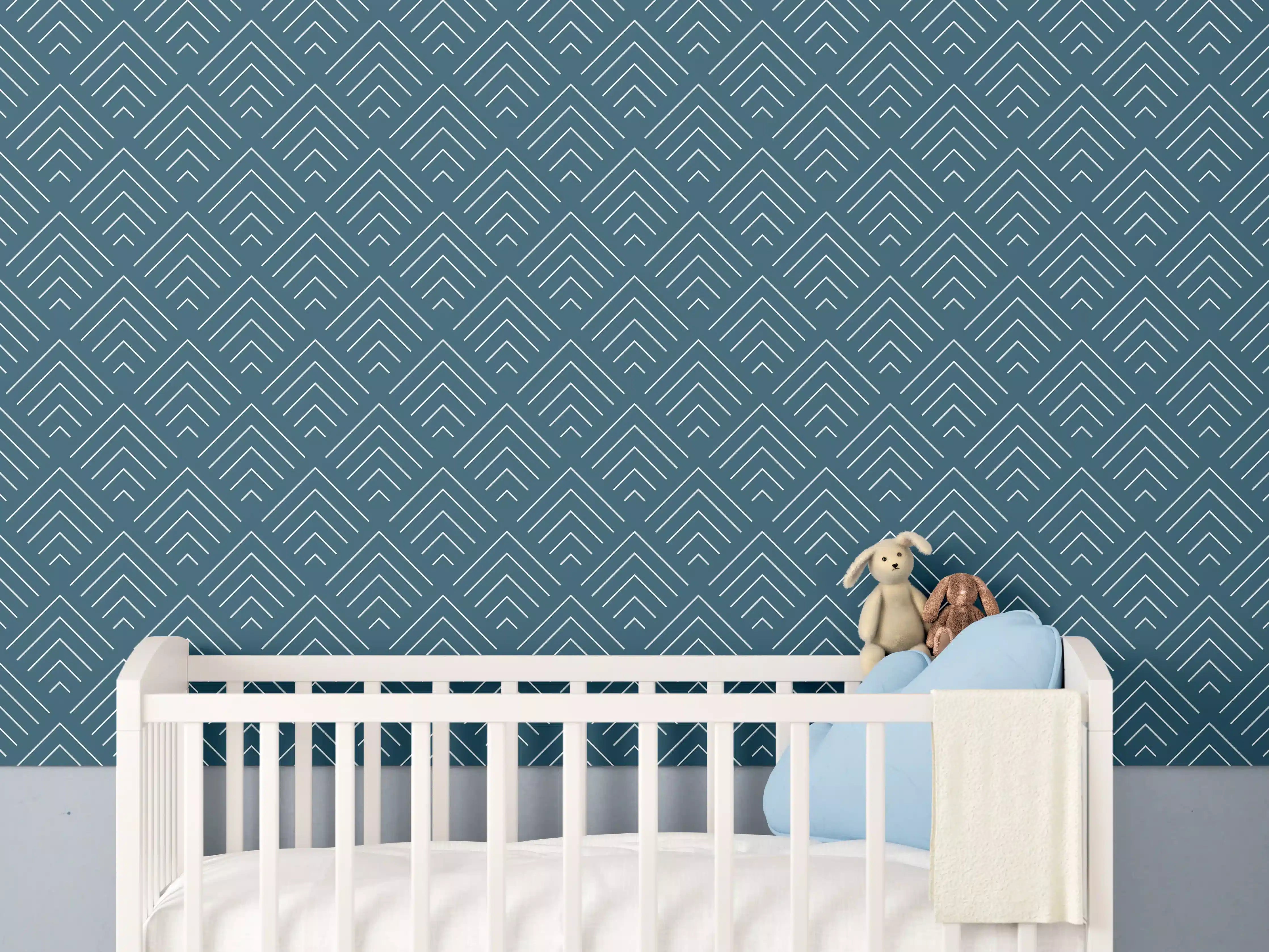 Babyzimmer Wandgestaltung - Heller Marmor mit zarten Grautönen und Textur