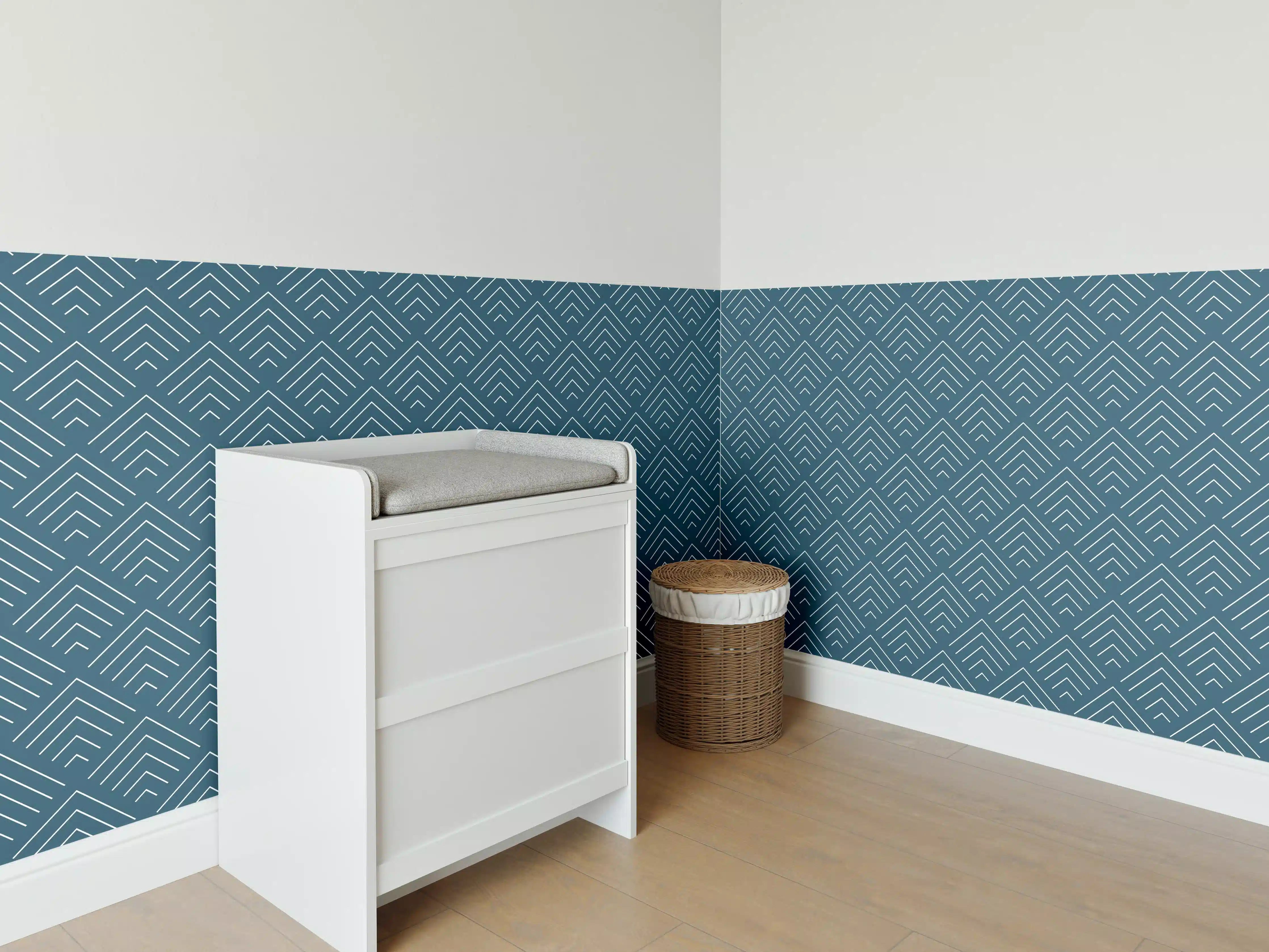 Babyzimmer Wandgestaltung - Heller Marmor mit zarten Grautönen und Textur