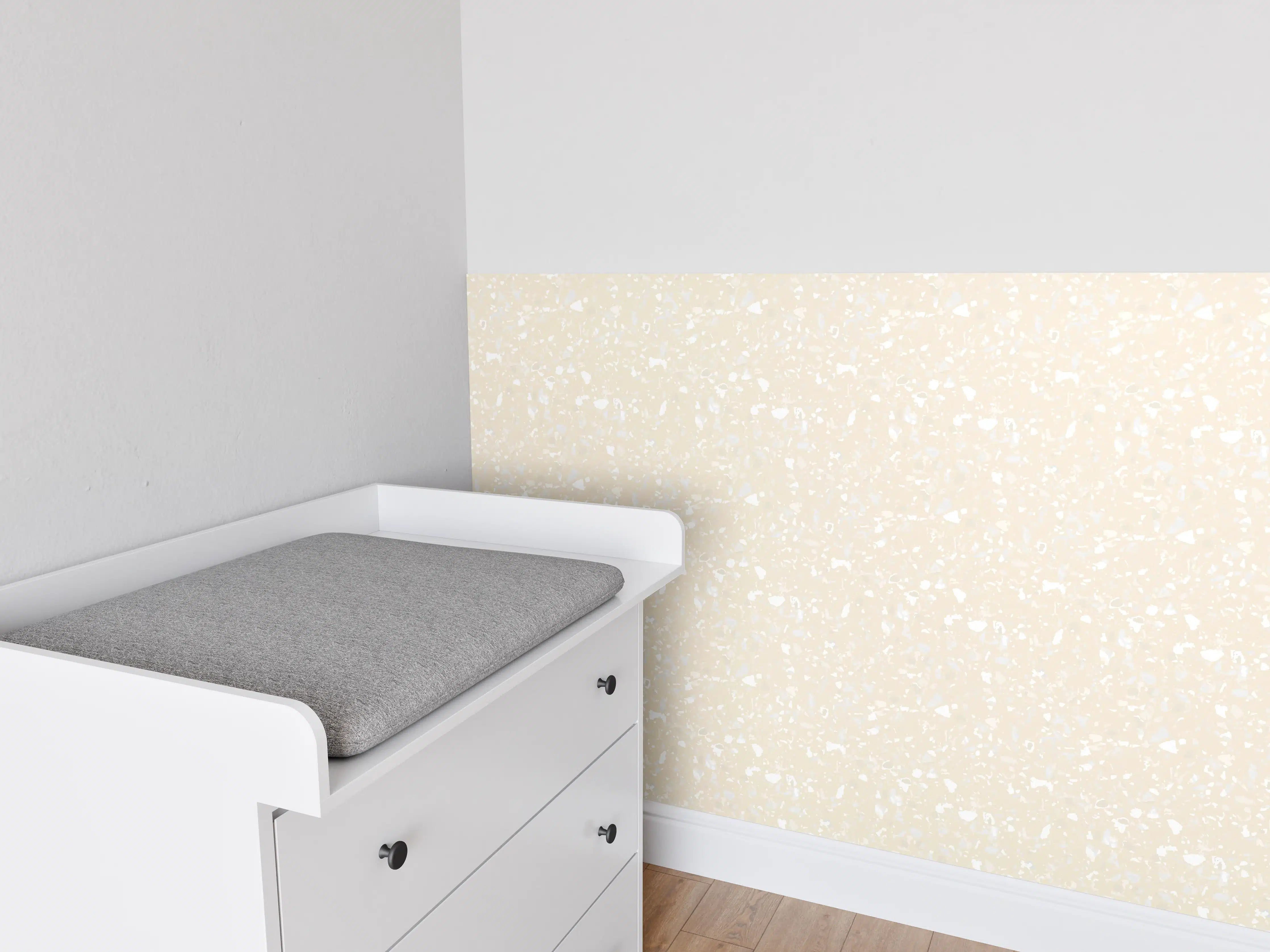 Babyzimmer Wandgestaltung - Heller Terrazzo-Fliesen-Design