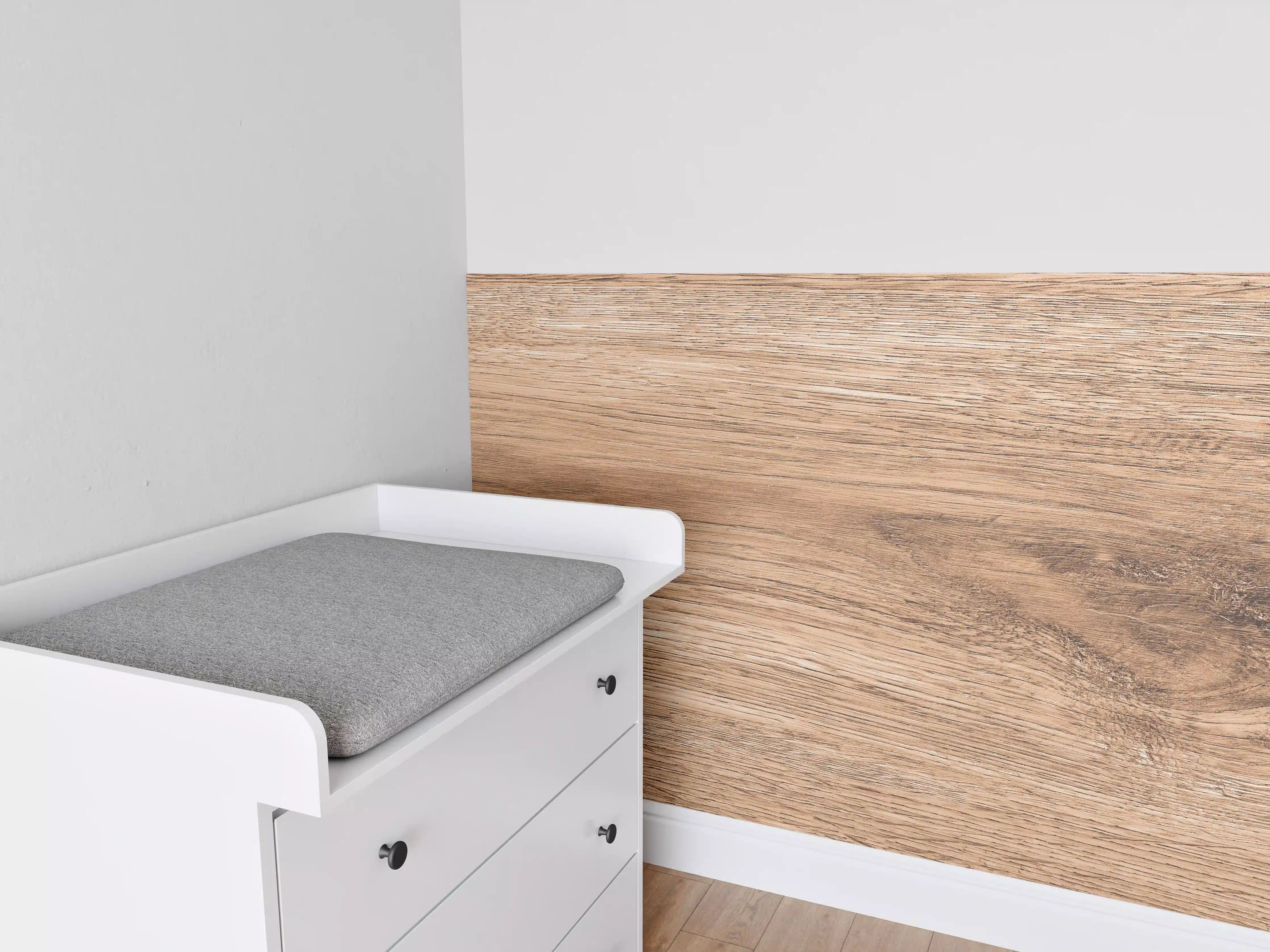 Babyzimmer Wandgestaltung - Heller natürlicher Holzhintergrund