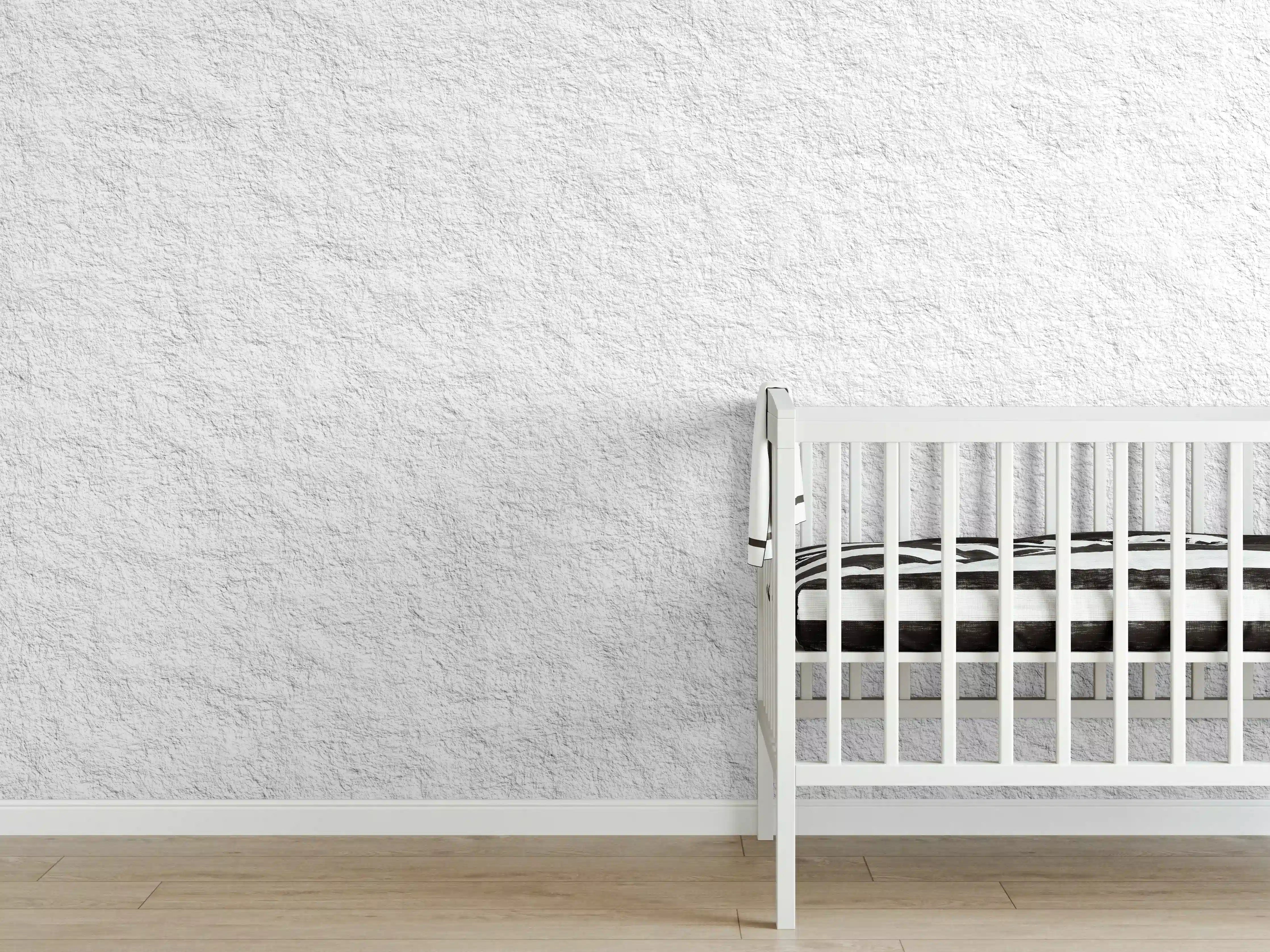 Babyzimmer Wandgestaltung - Helles Tapeten Muster