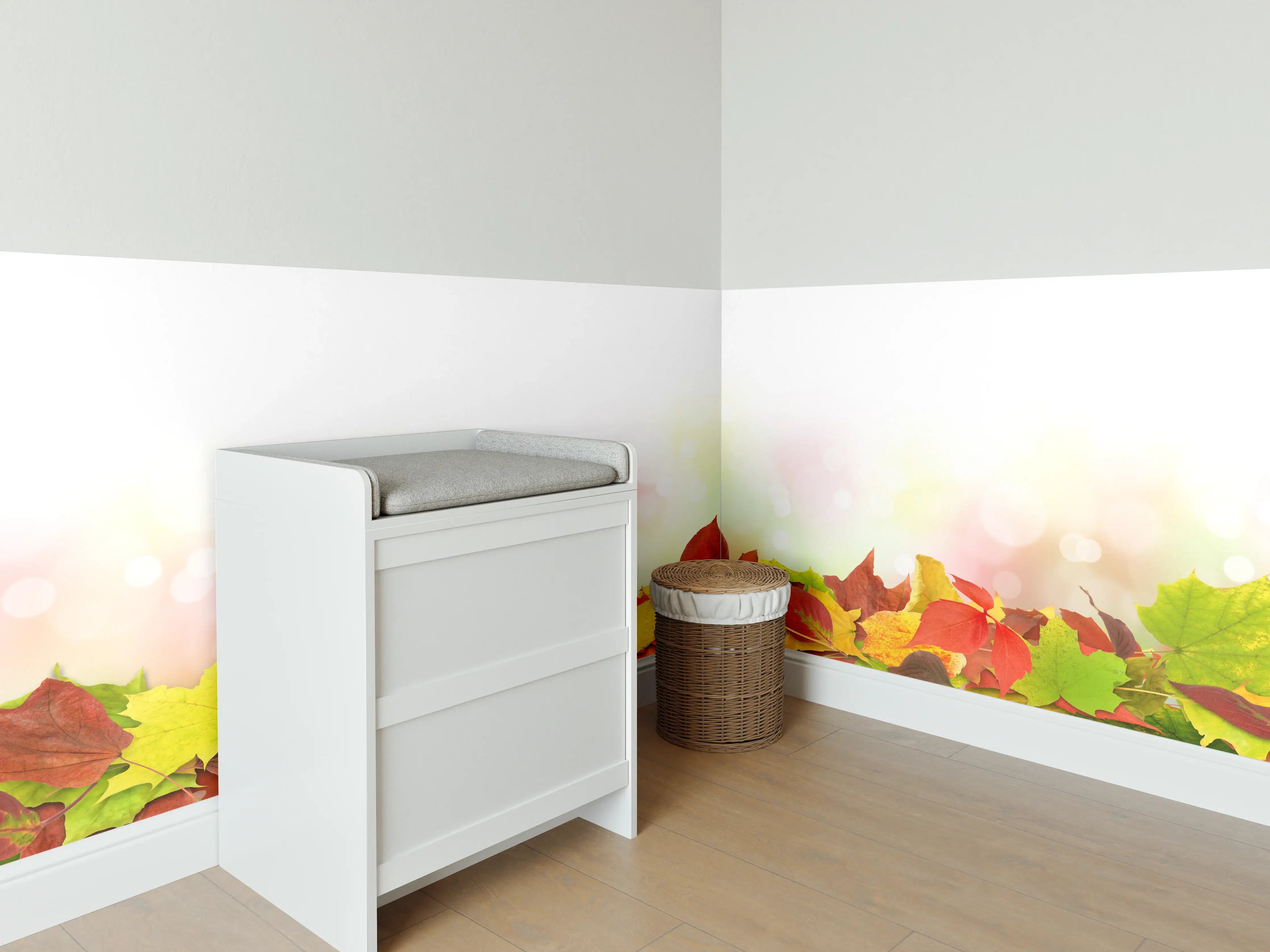 Babyzimmer Wandgestaltung - Herbst Fantasie