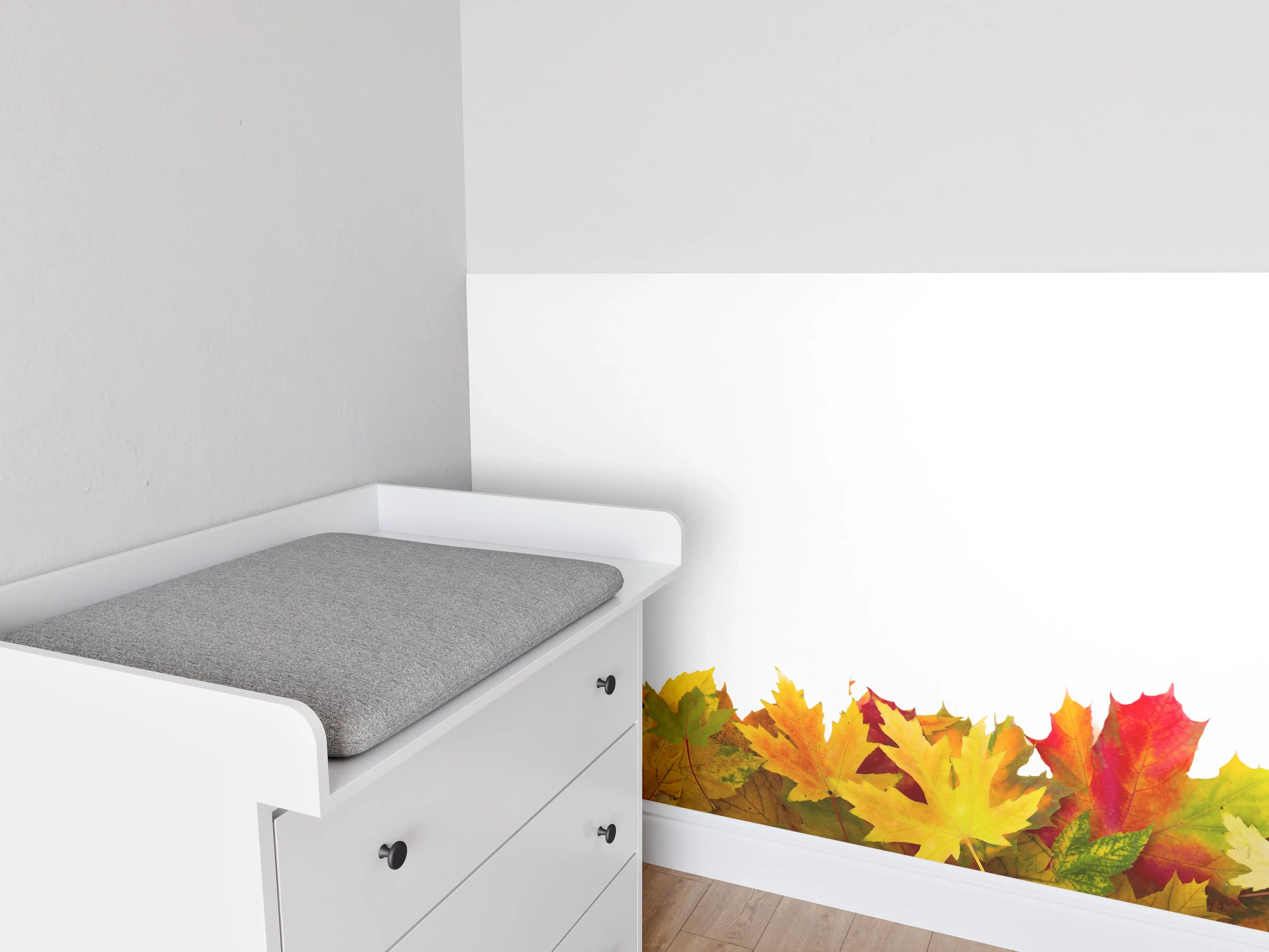 Babyzimmer Wandgestaltung - Herbst Laub