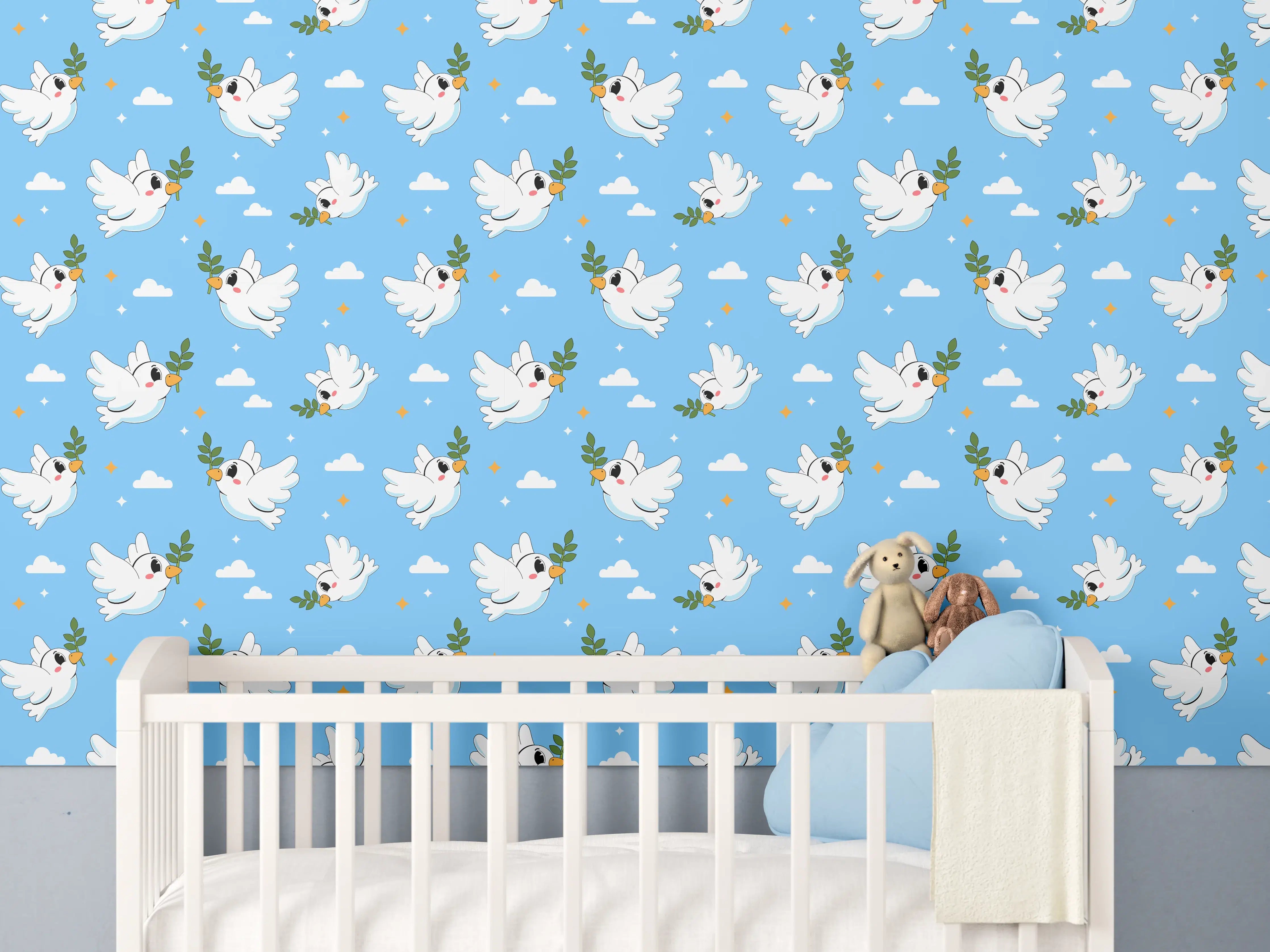 Babyzimmer Wandgestaltung - Himmlische Embraer E2-Flugzeuge