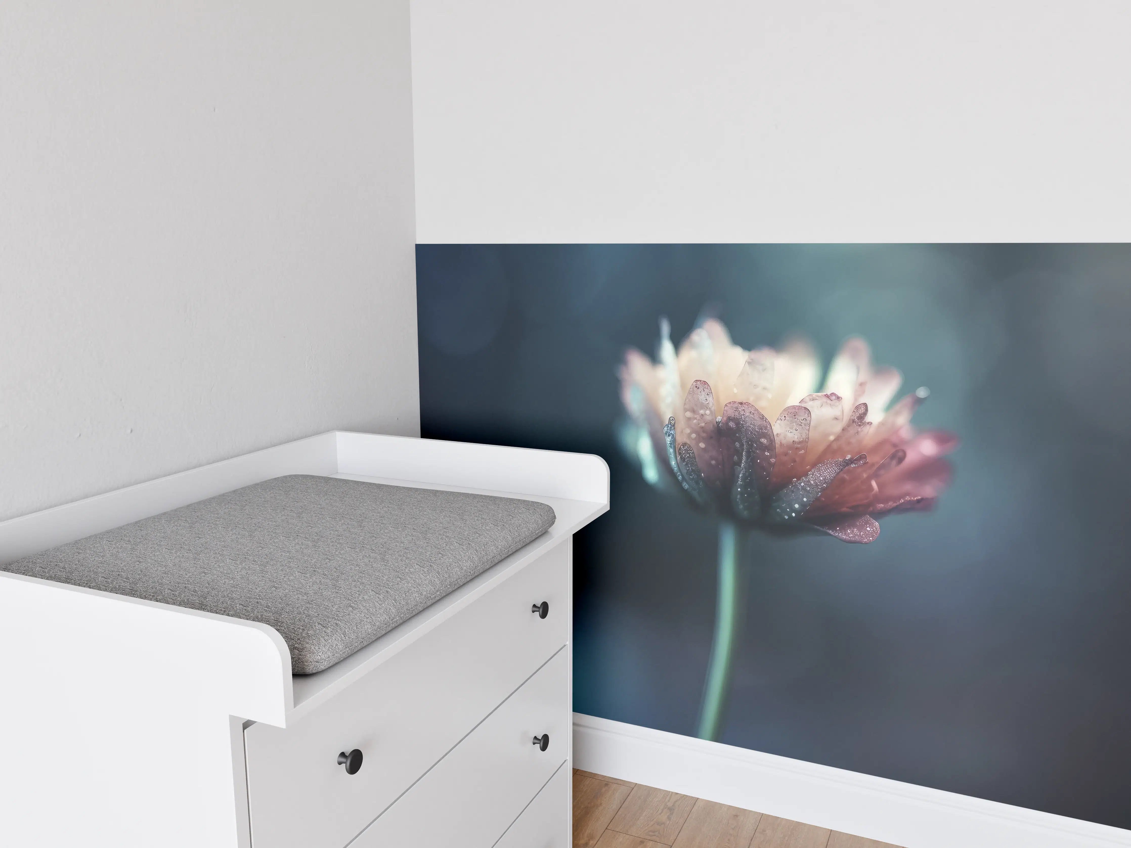 Babyzimmer Wandgestaltung - Hochauflösende Blume - verschwommen