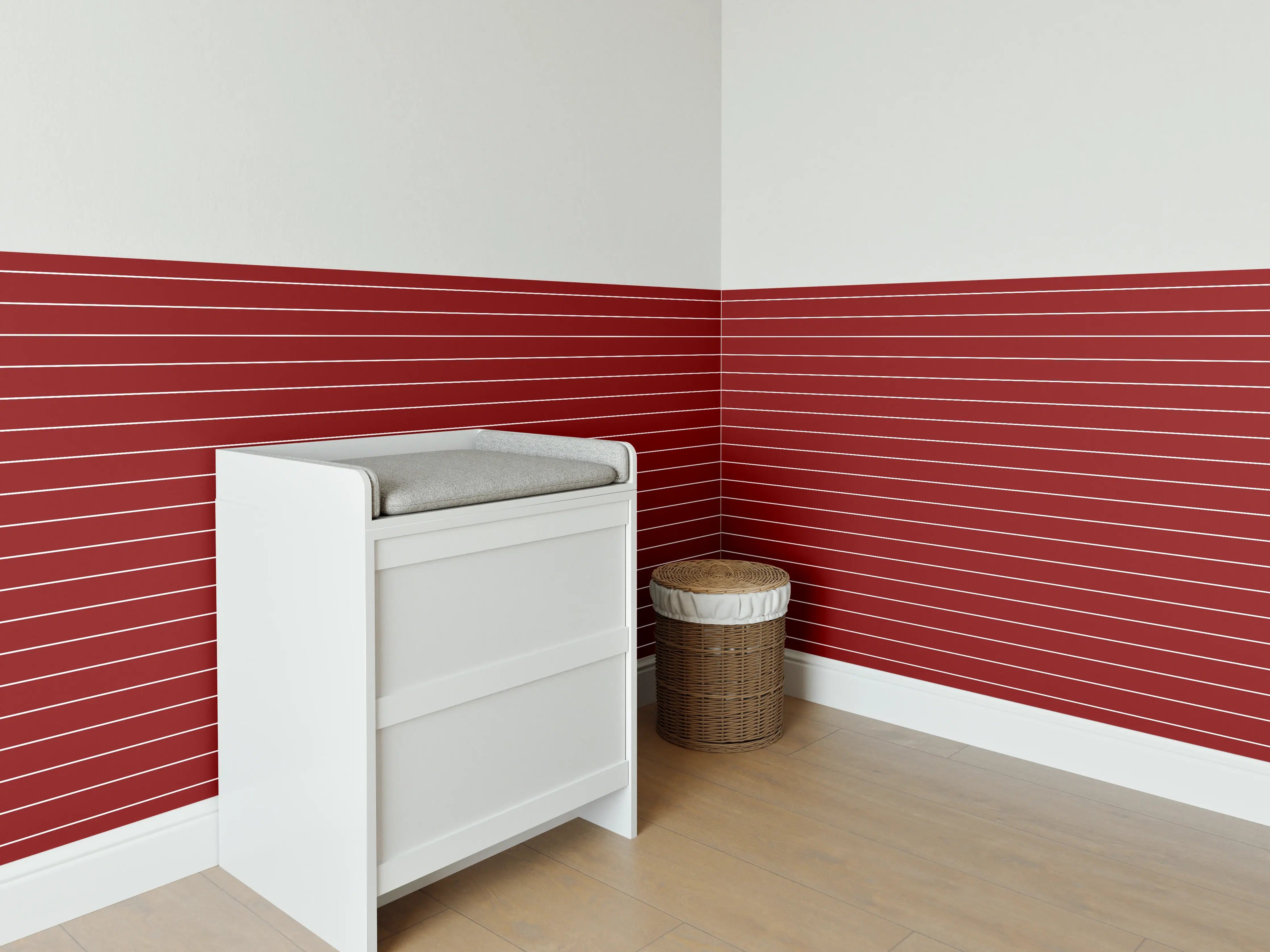 Babyzimmer Wandgestaltung - Hochwertige Weiß-Grau-Marmor-Textur mit feinen Graunuancen