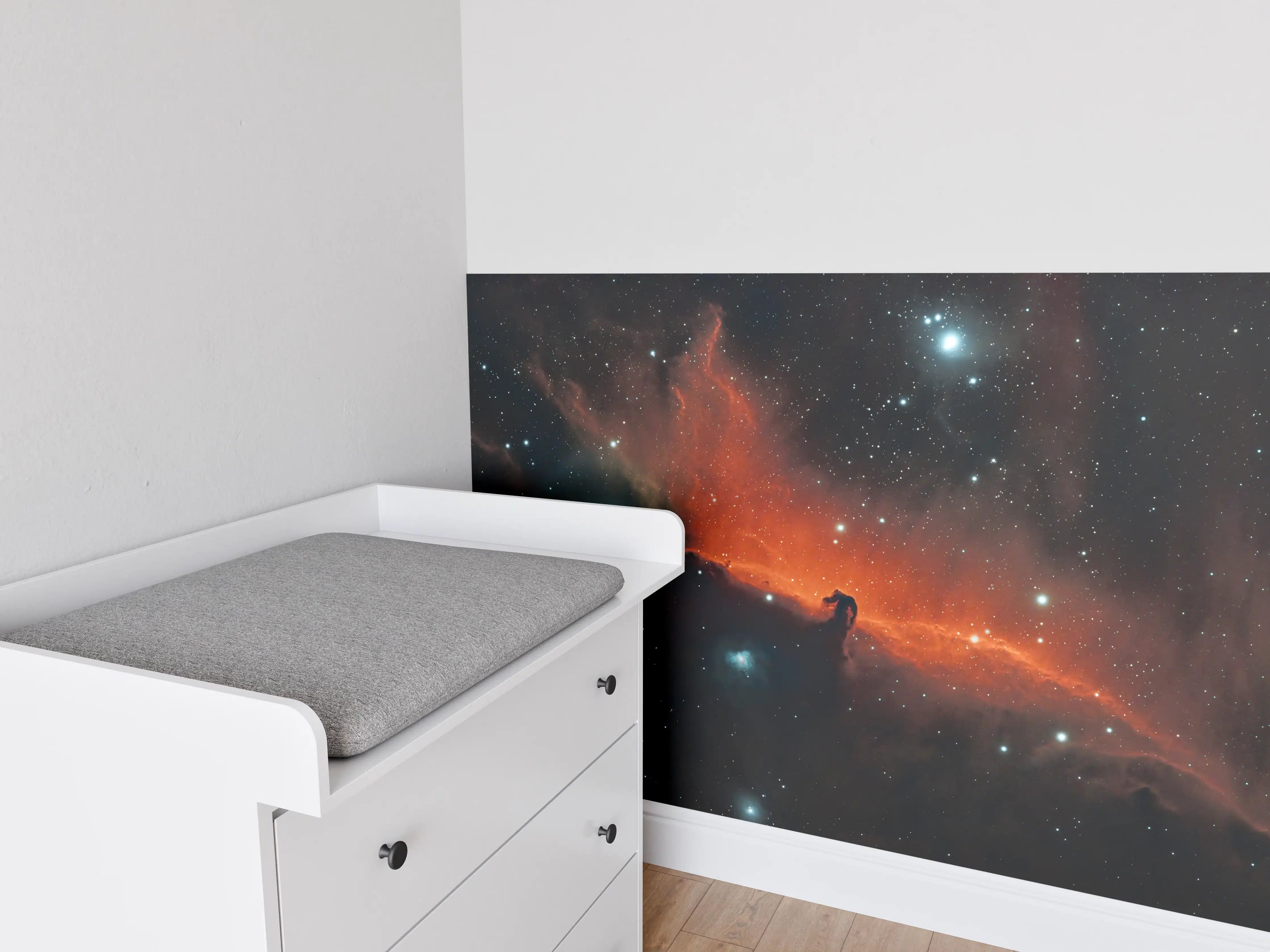 Babyzimmer Wandgestaltung - Horsehead amd Flame Nebula