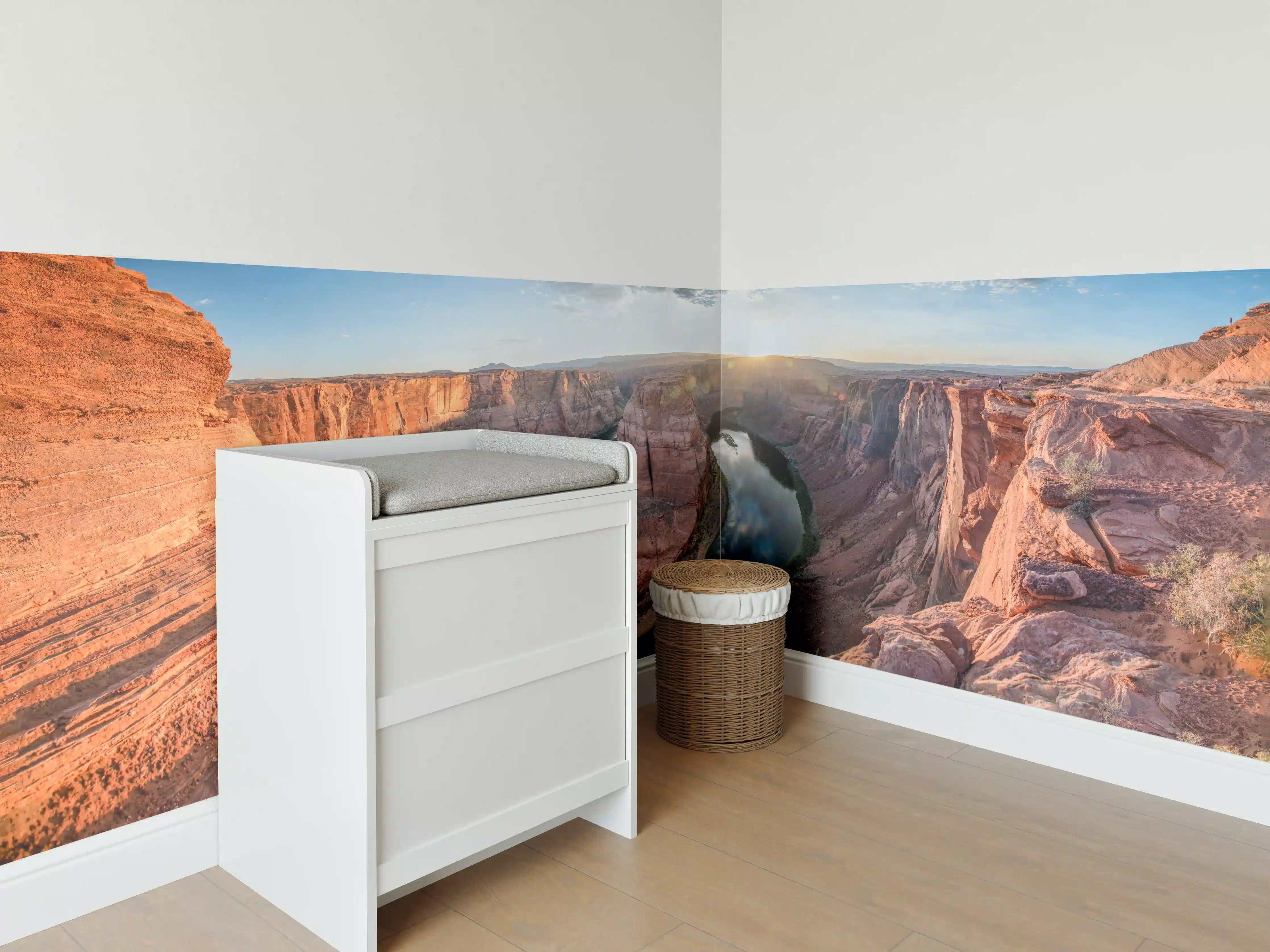 Babyzimmer Wandgestaltung - Horseshoe Bend Sonnenuntergang