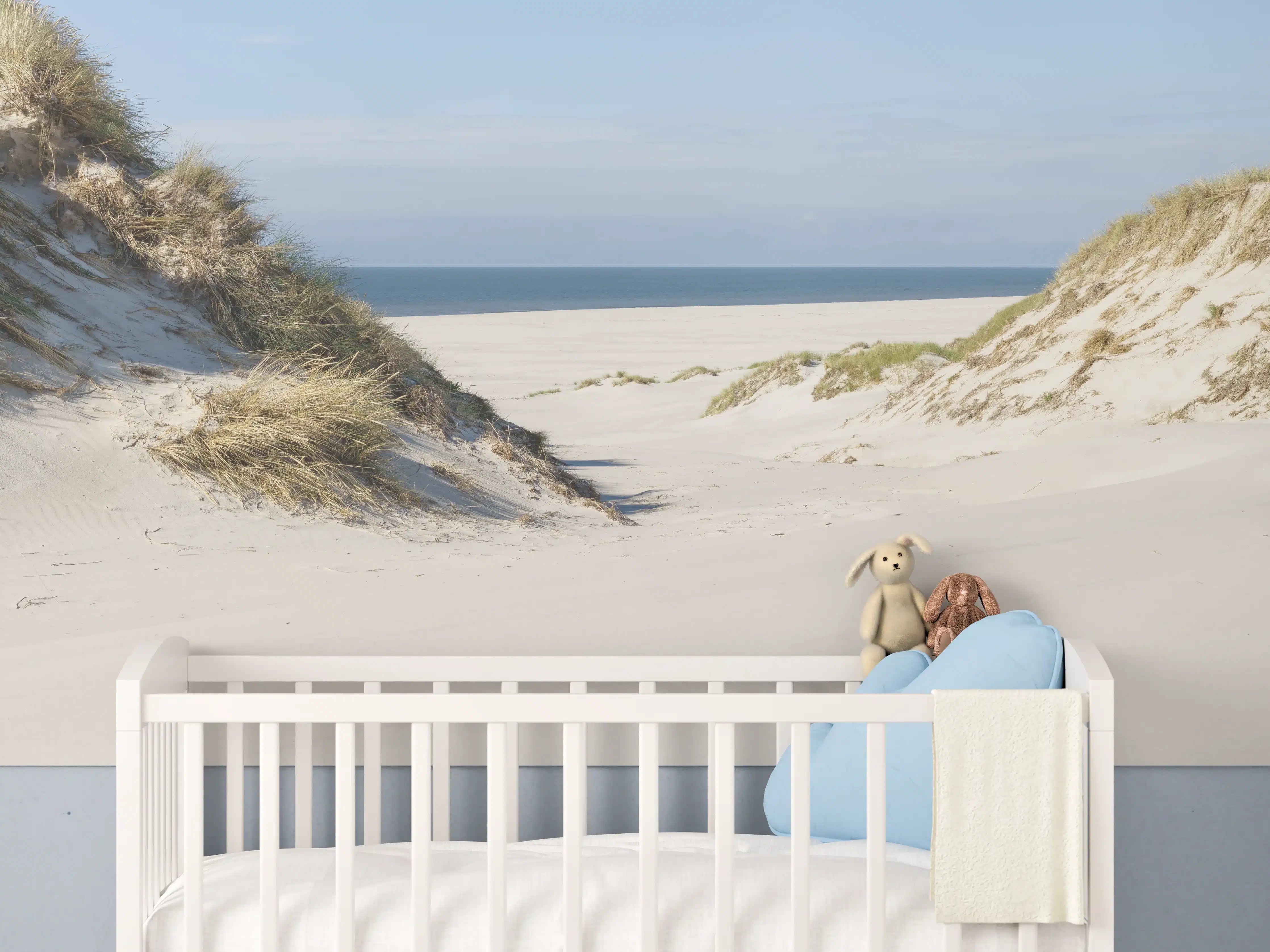 Babyzimmer Wandgestaltung - Idyllische Sanddüne am Meer